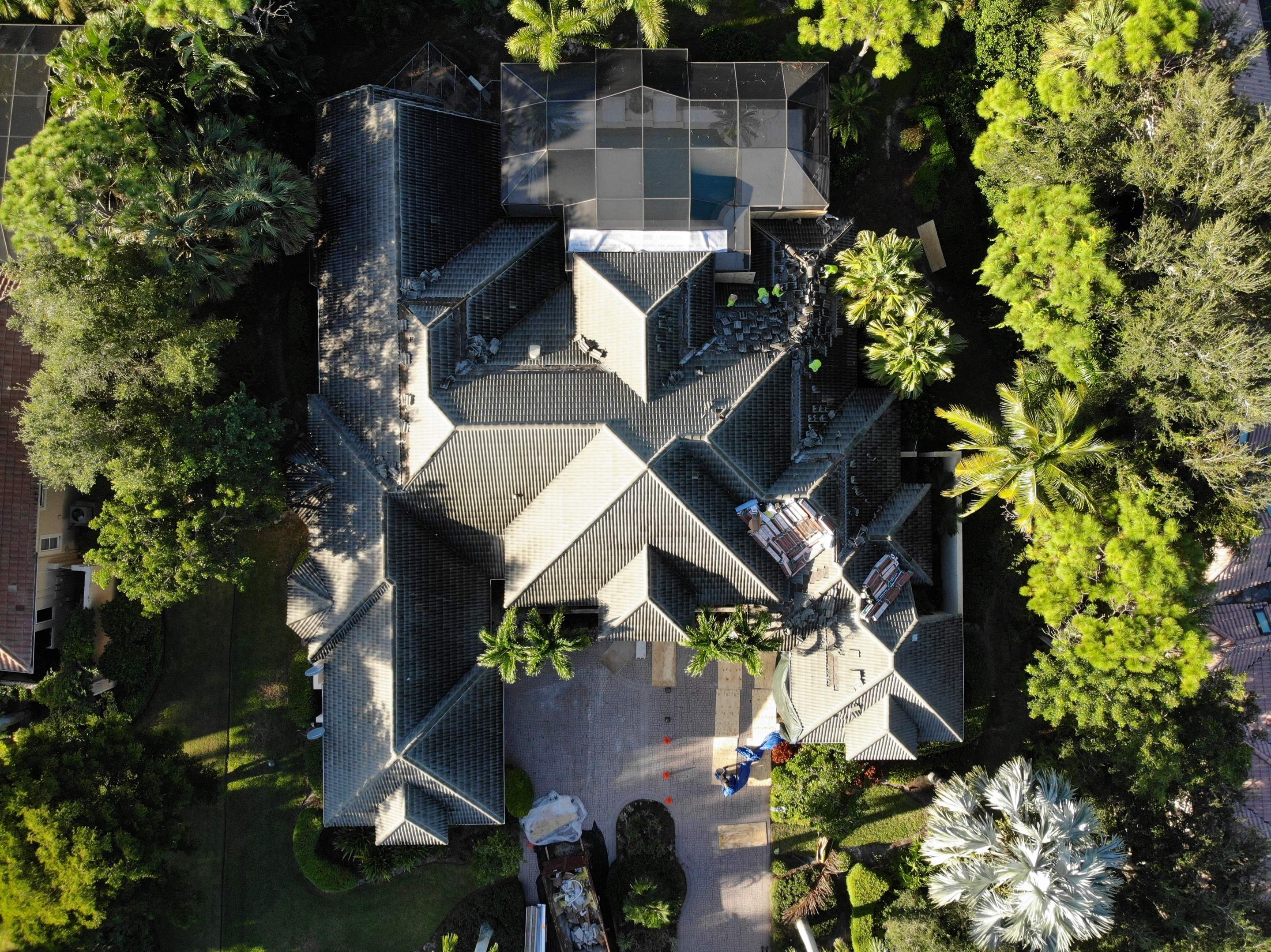 Residential Roofing Installation using Eagle Concrete Tile in Light Gray Range by International Roofing
