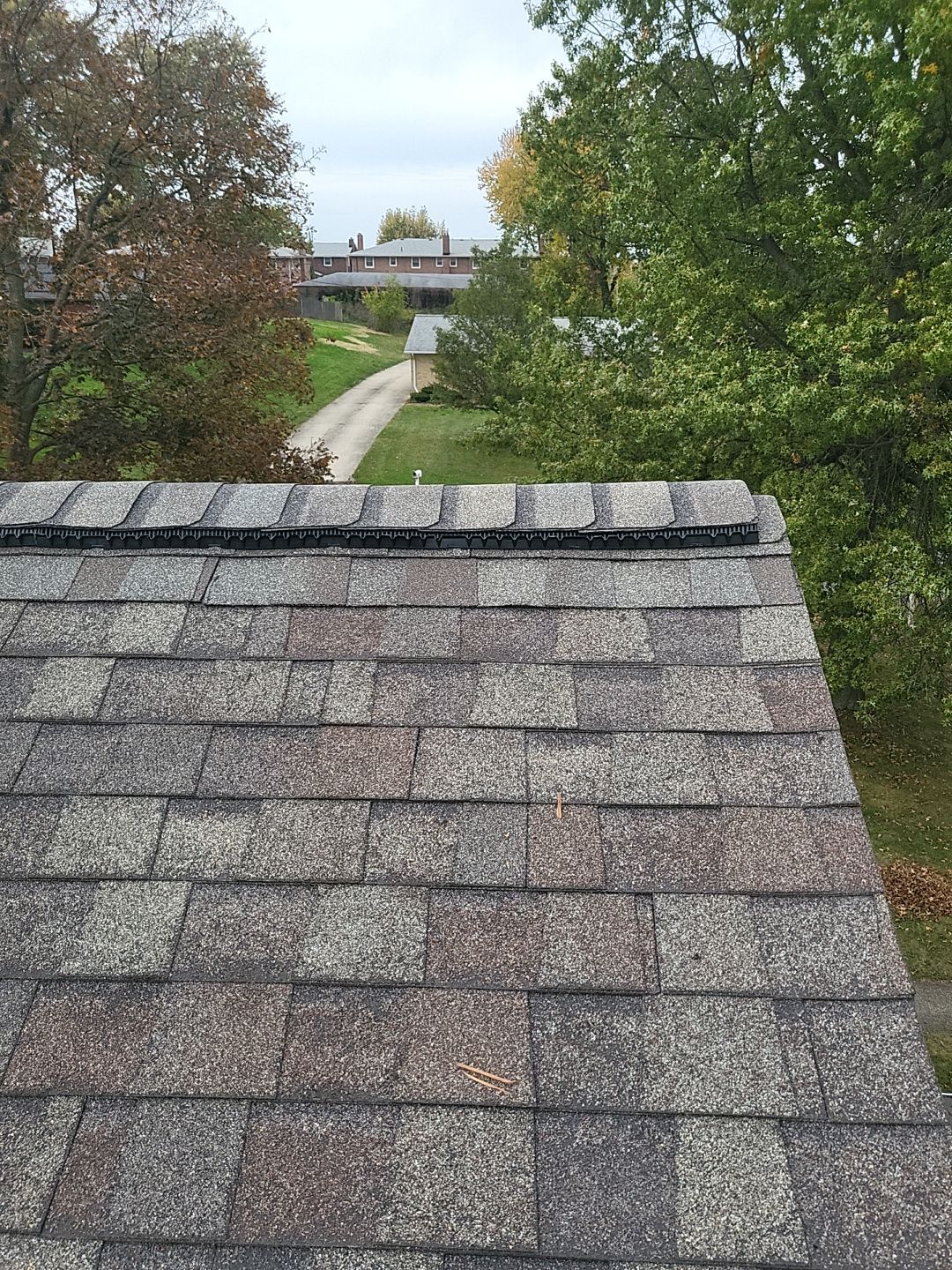 ATLAS PINNACLE COLOR: WEATHERWOOD DRIP EDGE: WHITE by Eagle Eye Roofing
