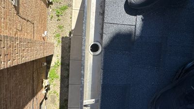Turtle Shell gutter protection installation in Chicago, IL 60634, photograph 16