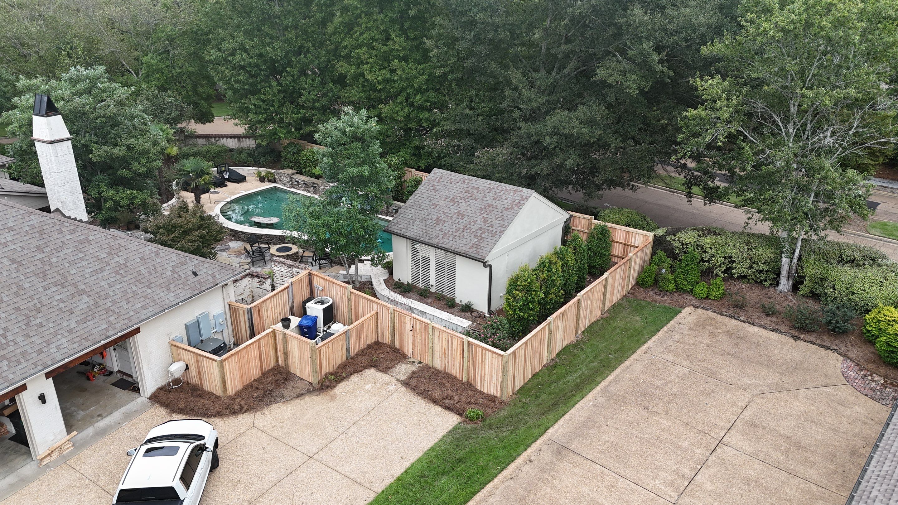 6’ Cedar Good Neighbor 6x6 Posts by Roberson Construction LLC