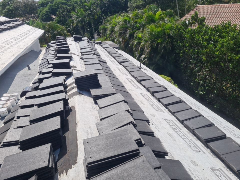 Residential Roofing Installation using Eagle Roofing Tile by BLUES BROTHERS ROOFING