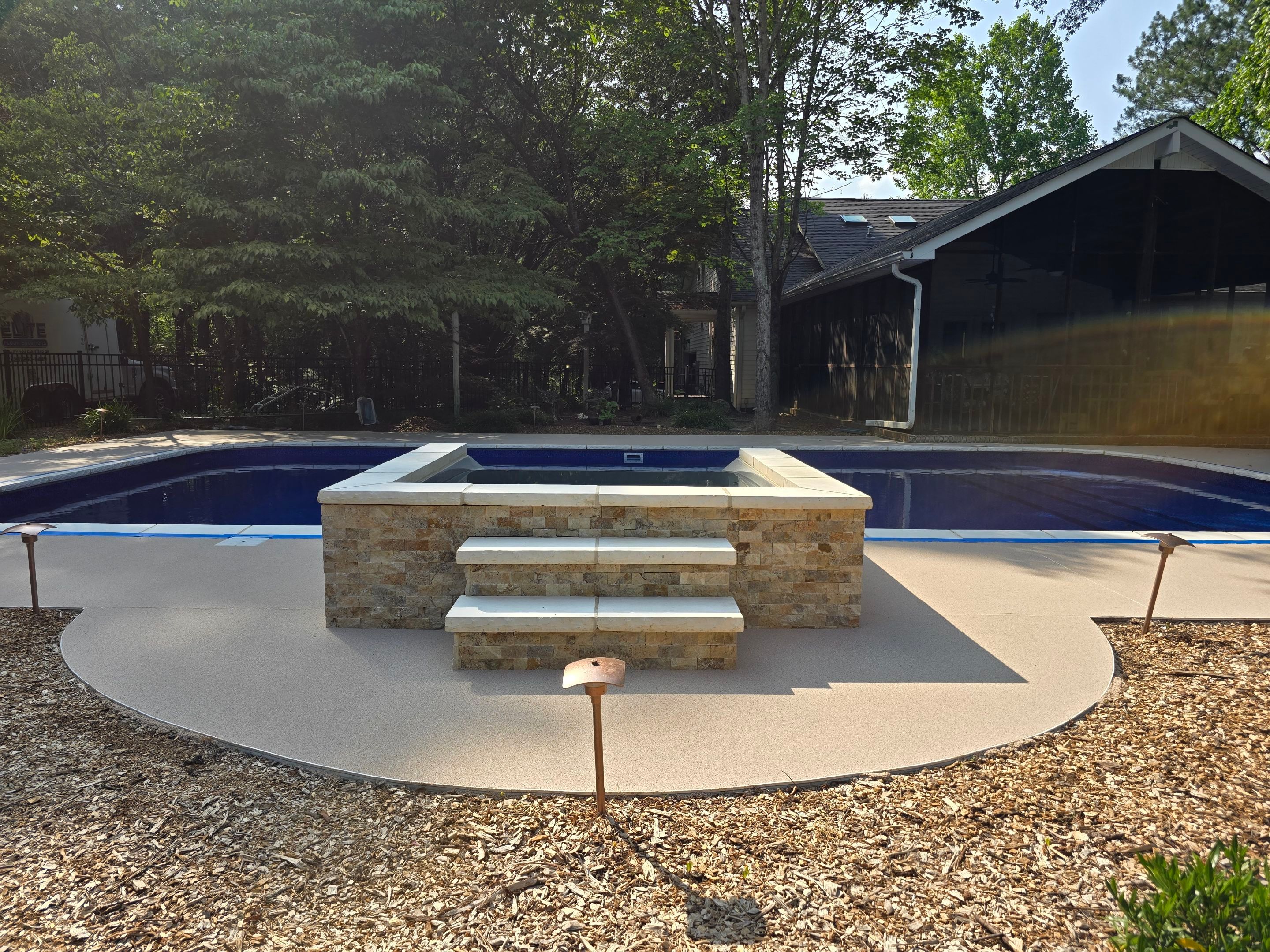 Pool Deck Using Coconut by Elite Floor Solutions