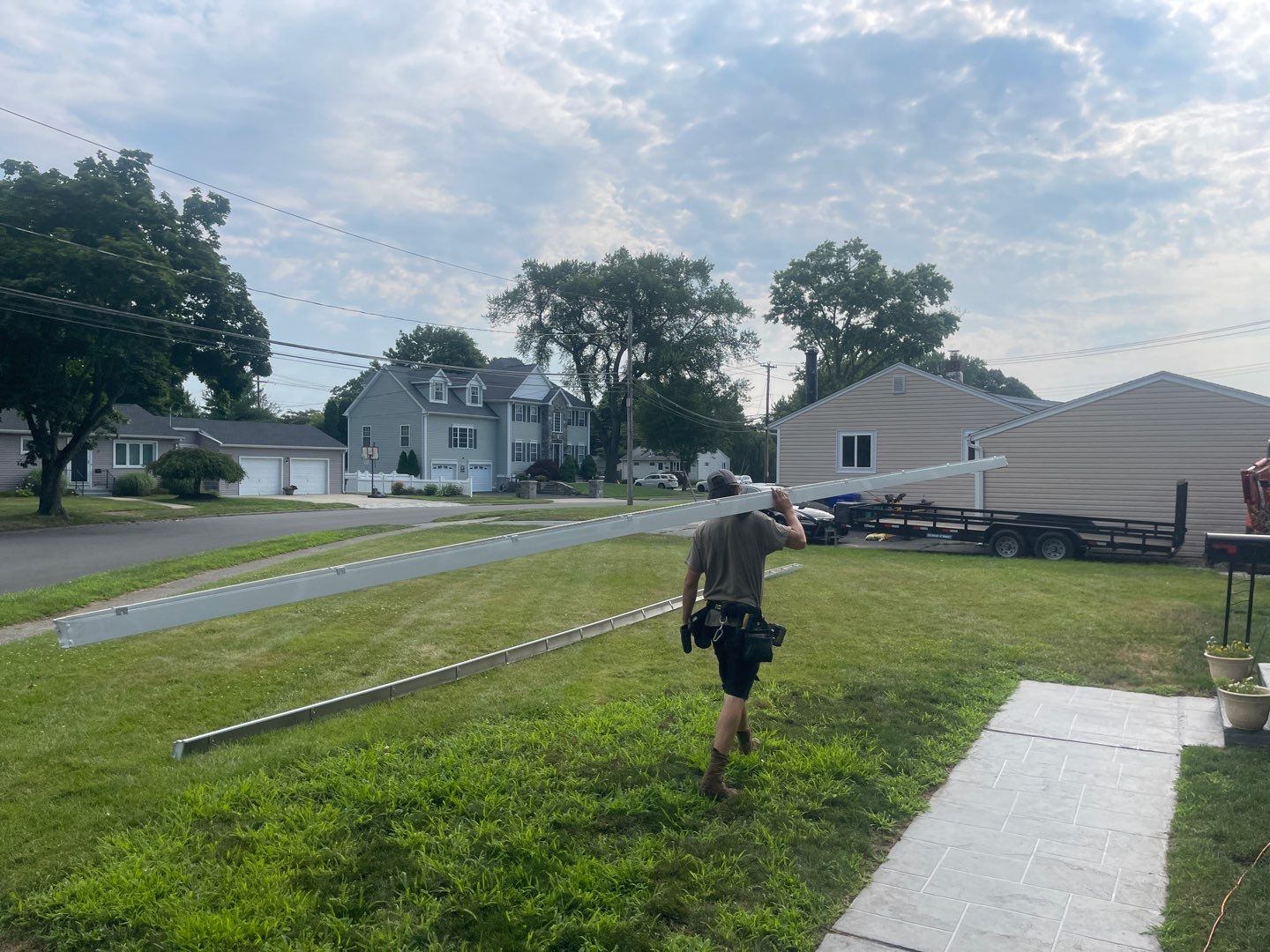 Siding Installation using Clapboard Monogram D4 Cypress by A Plus Exterior