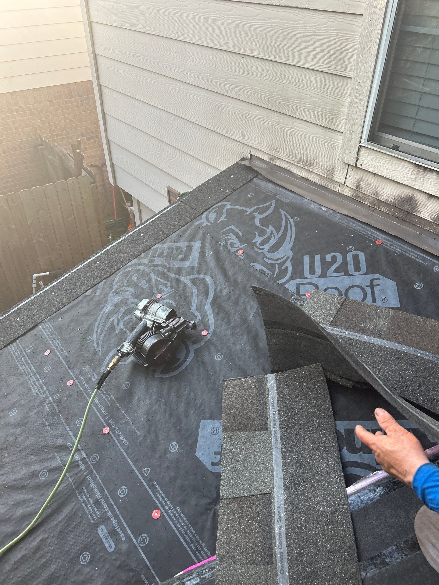 Residential Roofing Installation using Owen's Corning Duration (Lifetime) Shingles by Roof Repair Company