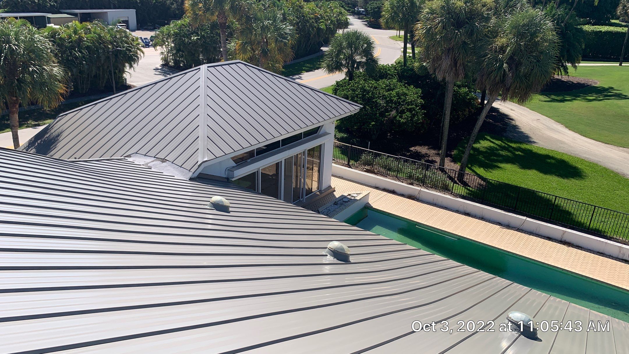 Residential Roofing Installation using 1" Nail strip metal roof by BLUES BROTHERS CONSTRUCTION CORP