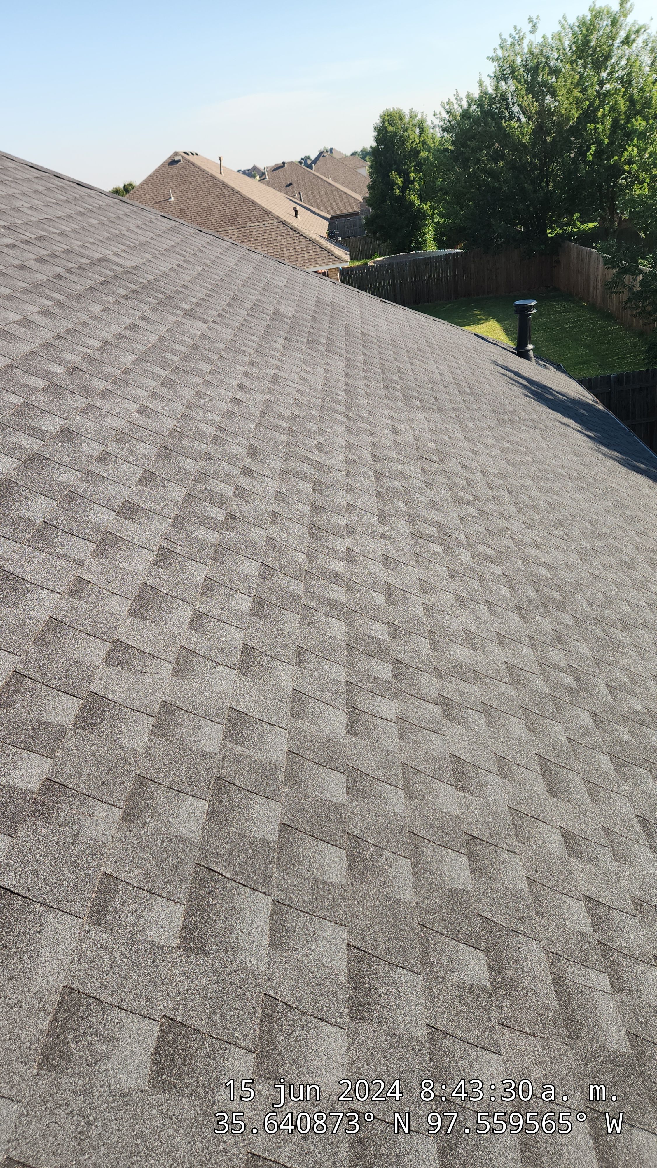 Reroof using GAF HDZ in Charcoal by Castillo Roofing