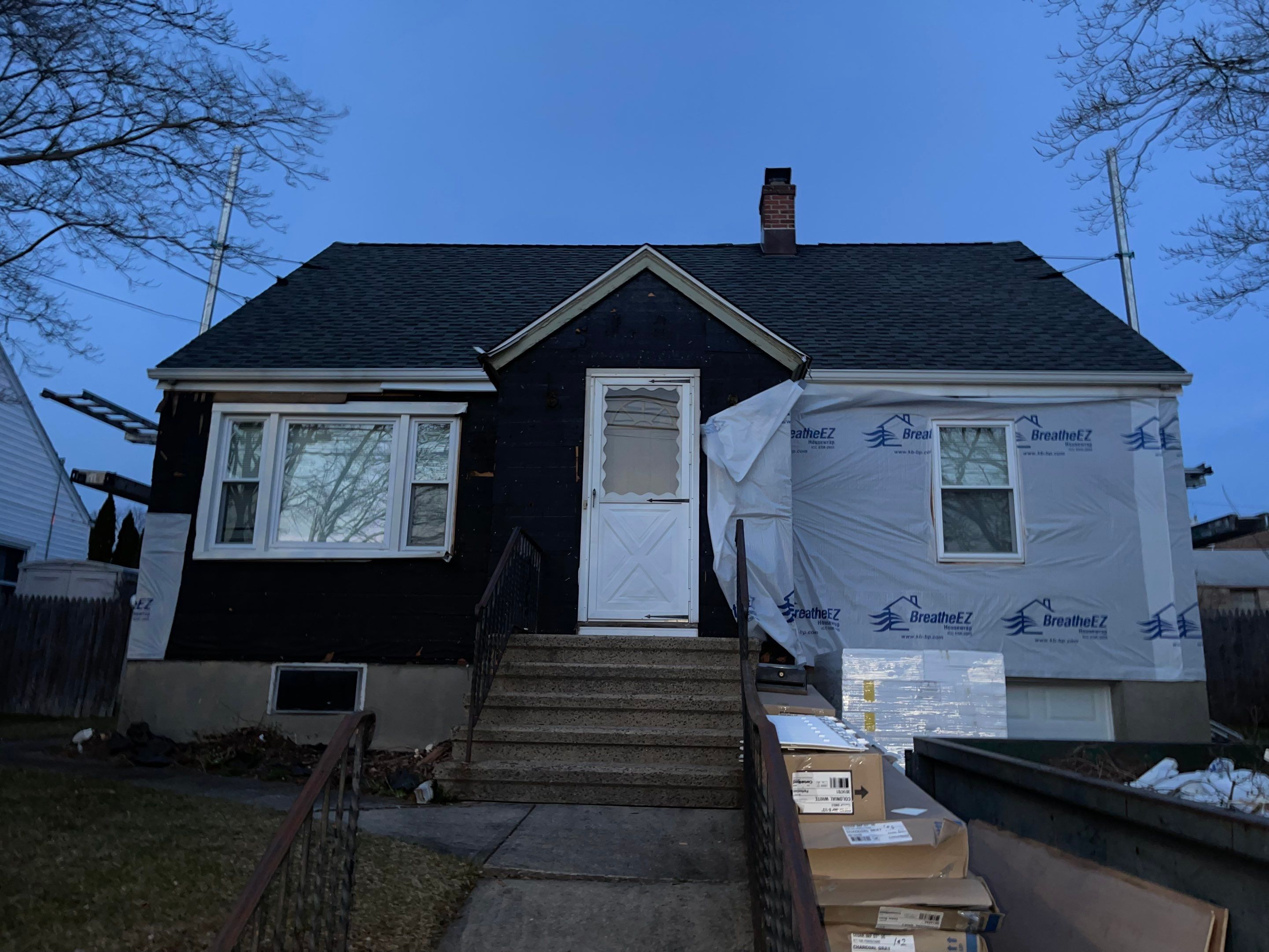 Siding Installation using Certainteed Monogram Charcoal Gray by A Plus Exterior