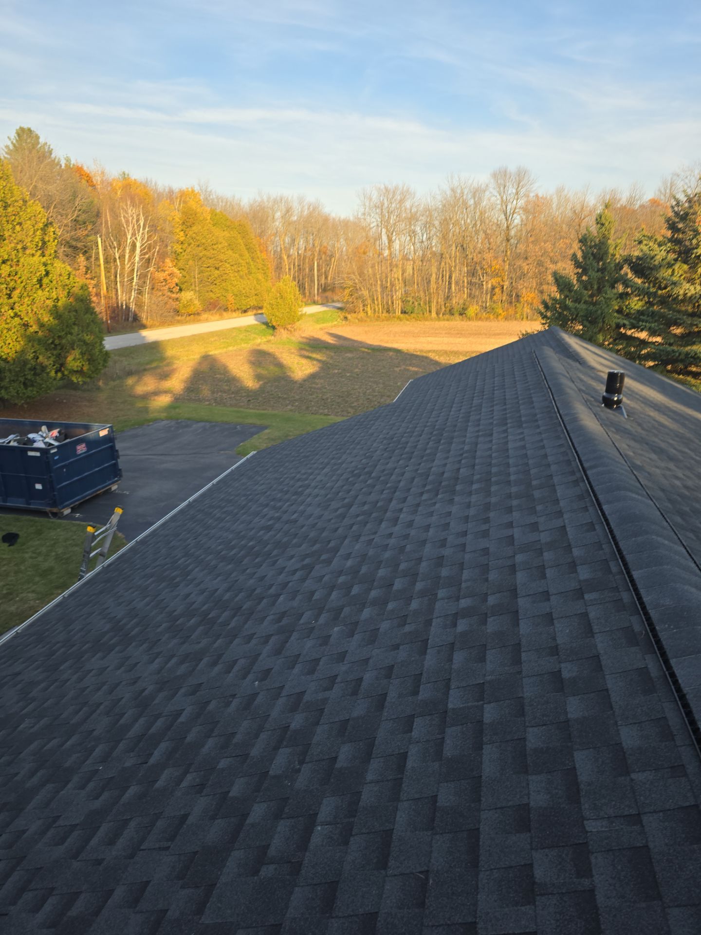 Residential Roofing Installation using GAF HDZ shingles and Gutter Replacement by Gellings Roofing & Siding