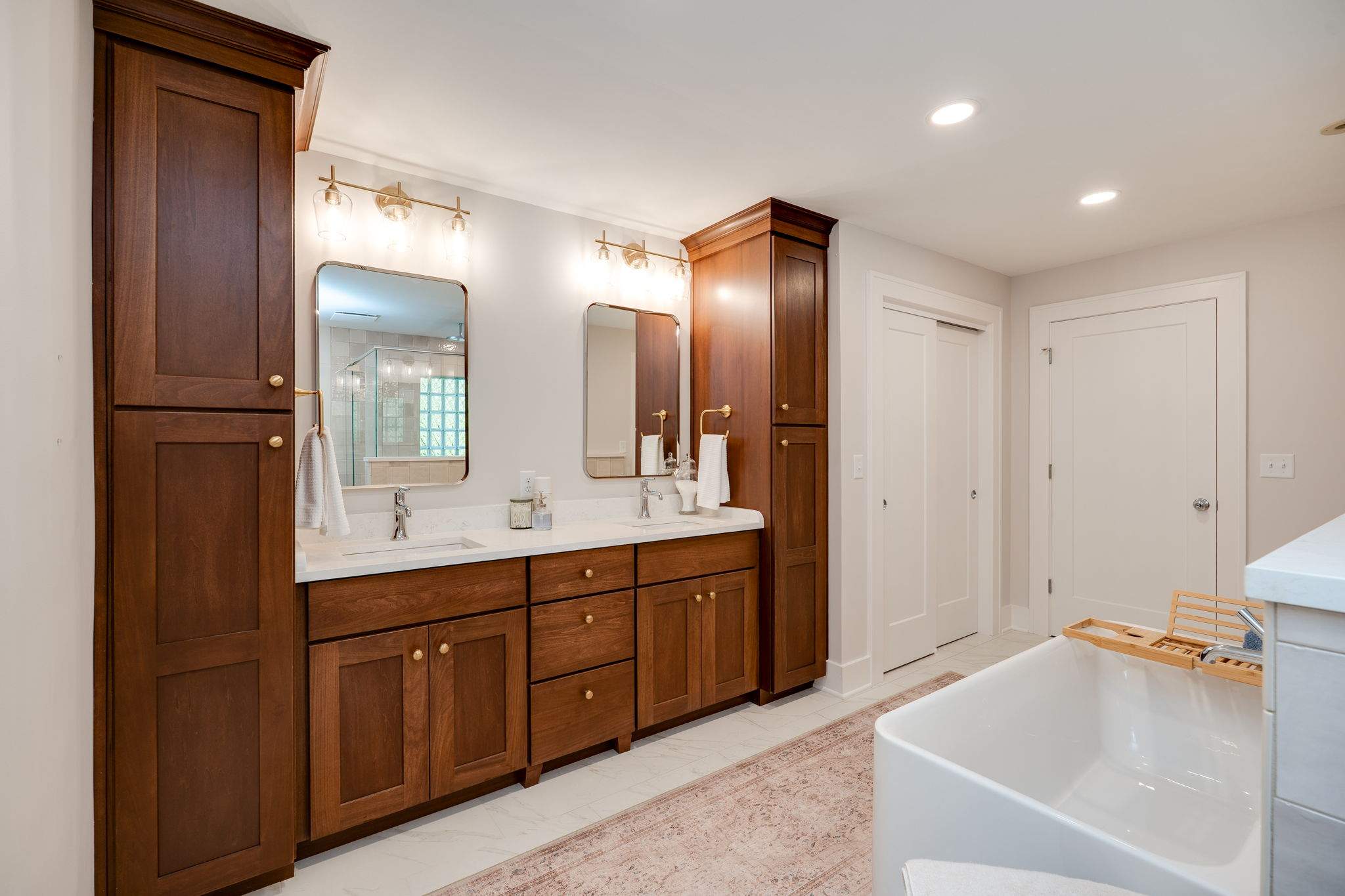 Oakwood Primary Bathroom & 2nd Floor Laundry by Zengel Group