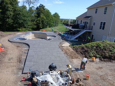 Stamped Concrete Pool Deck