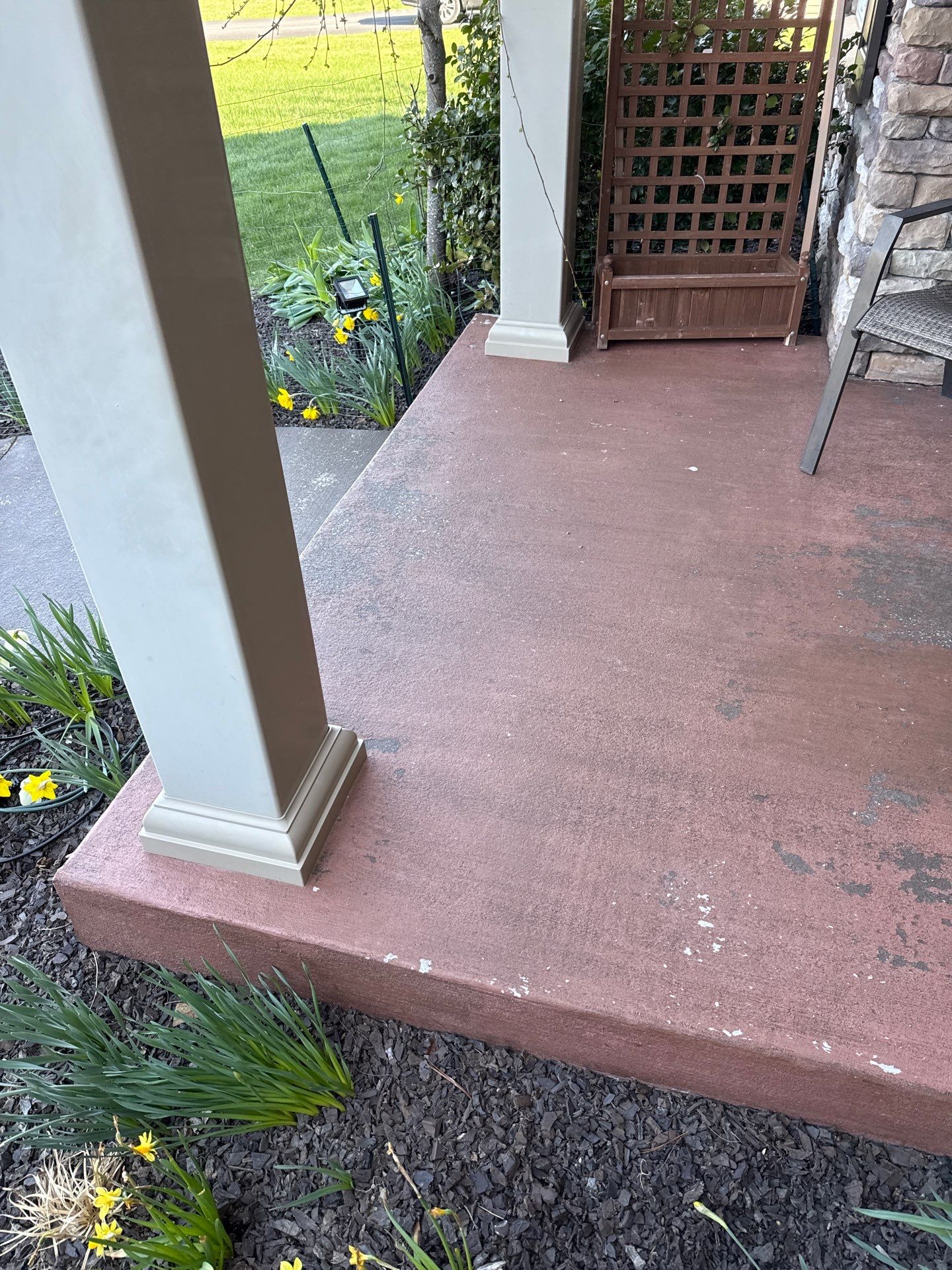 Porch + Walkway + Garage Project in Renfrew by Floors in a Day, Inc