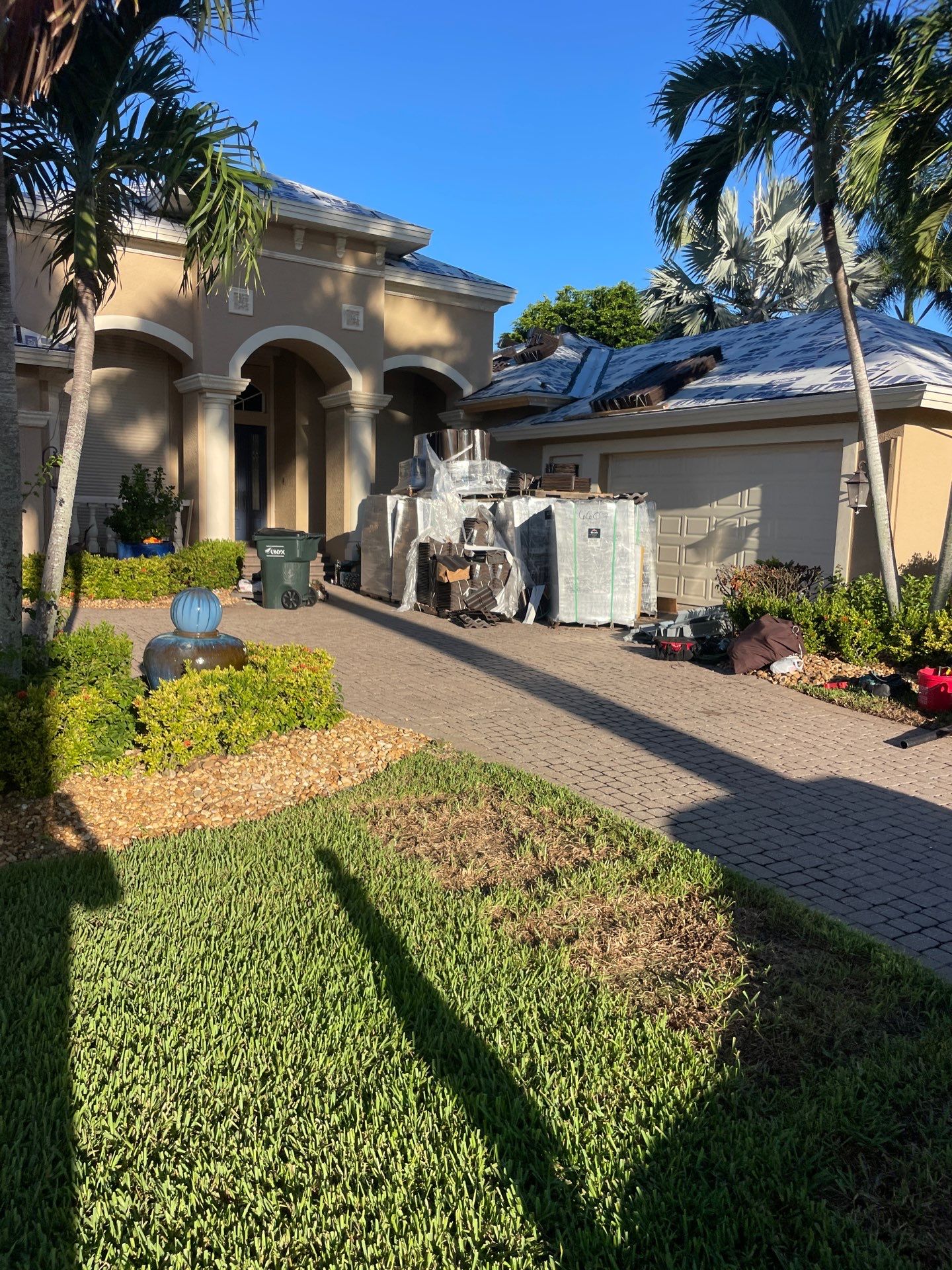 White Vinyl Soffit Installation in Fort Myers FL by Gutter Professors