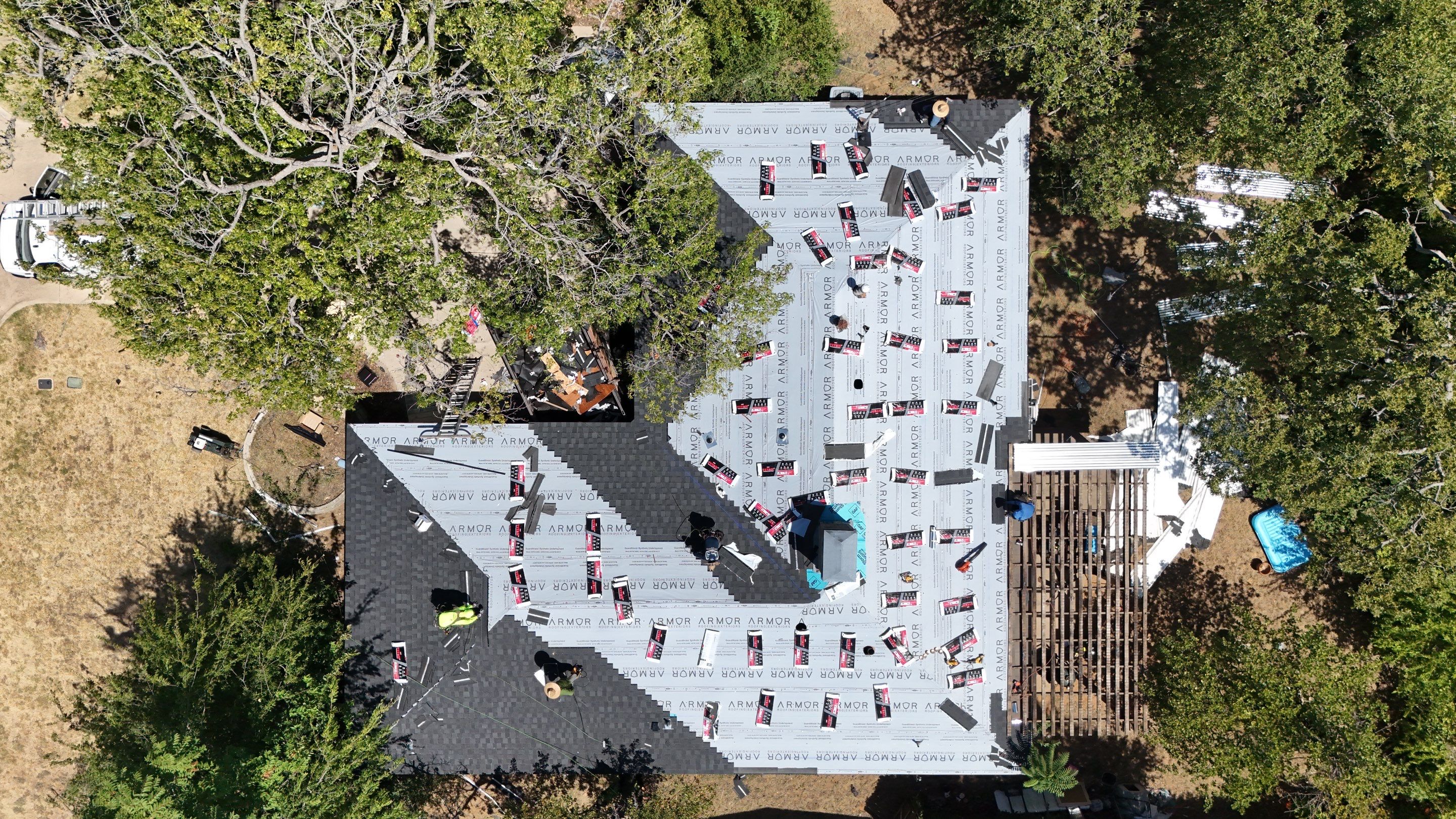 Full Roof Replacement and Pergola Cover Installation in Arlington, Texas by Armor Roofing | Exteriors