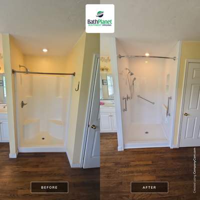 Enlarge Shower Stall