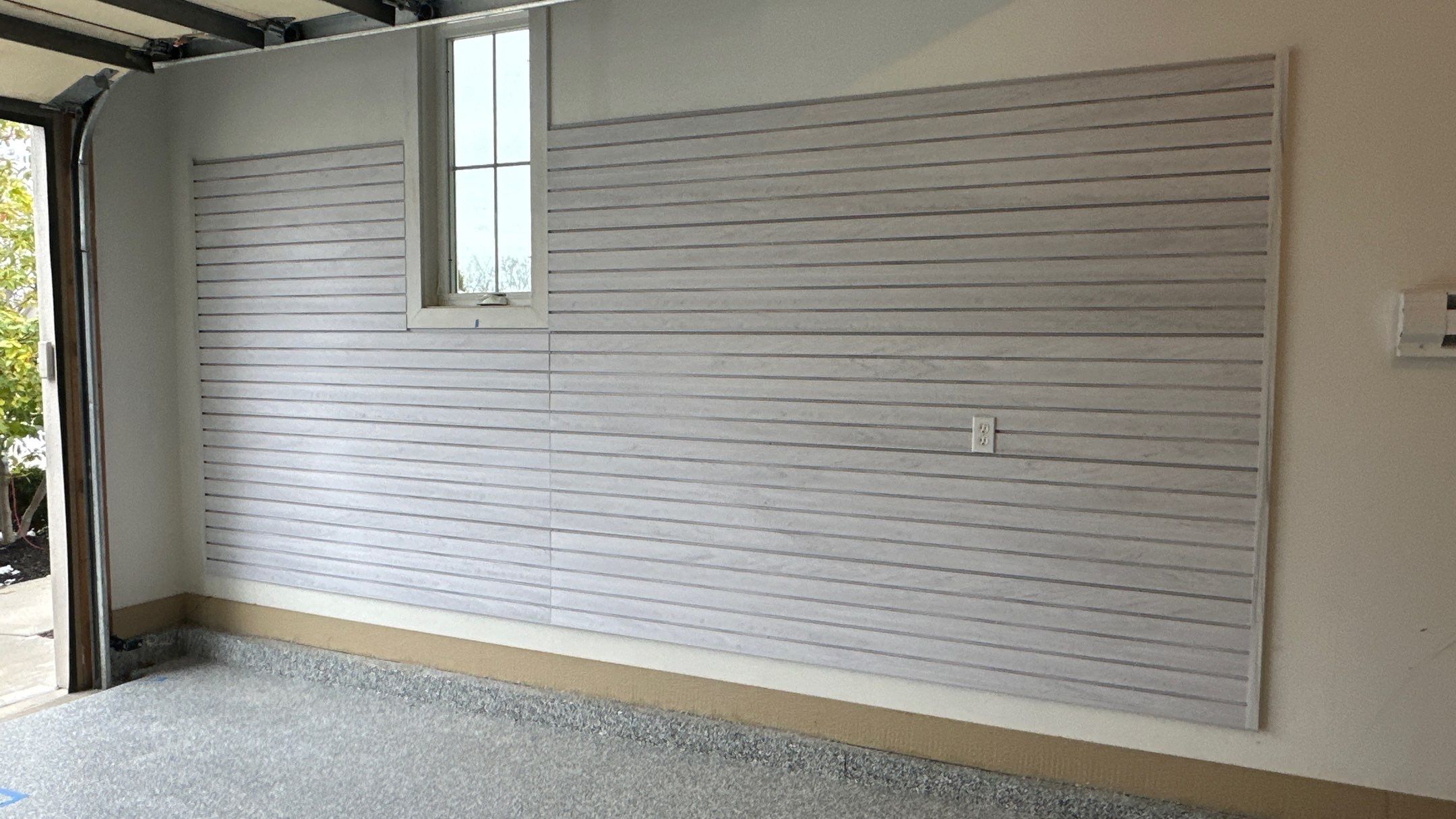 Carly U chose platinum powder coating for her cabinets by Banner Garage