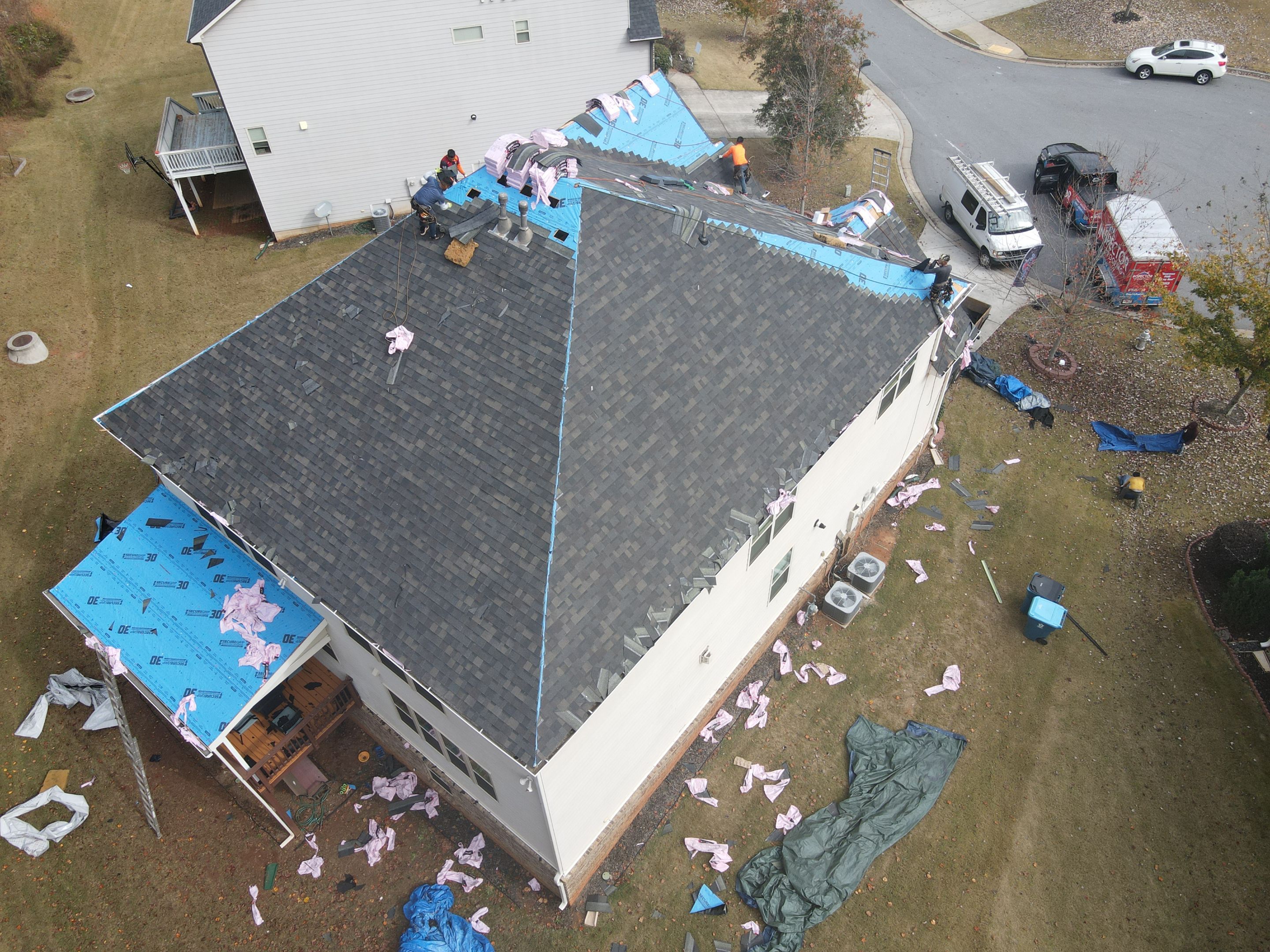 Residential Roofing Installation using Owens Corning by Inspector Roofing and Restoration