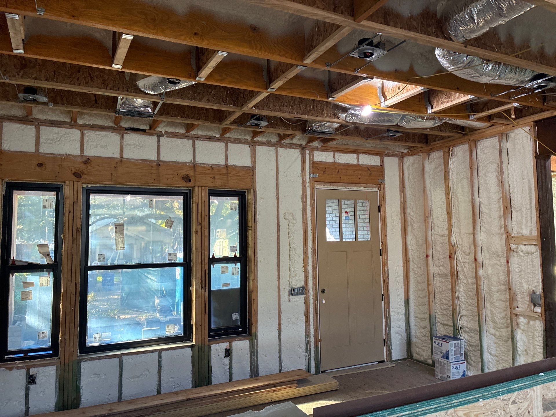 Fully encapsulated Dallas custom home  by Apex Insulation Solutions