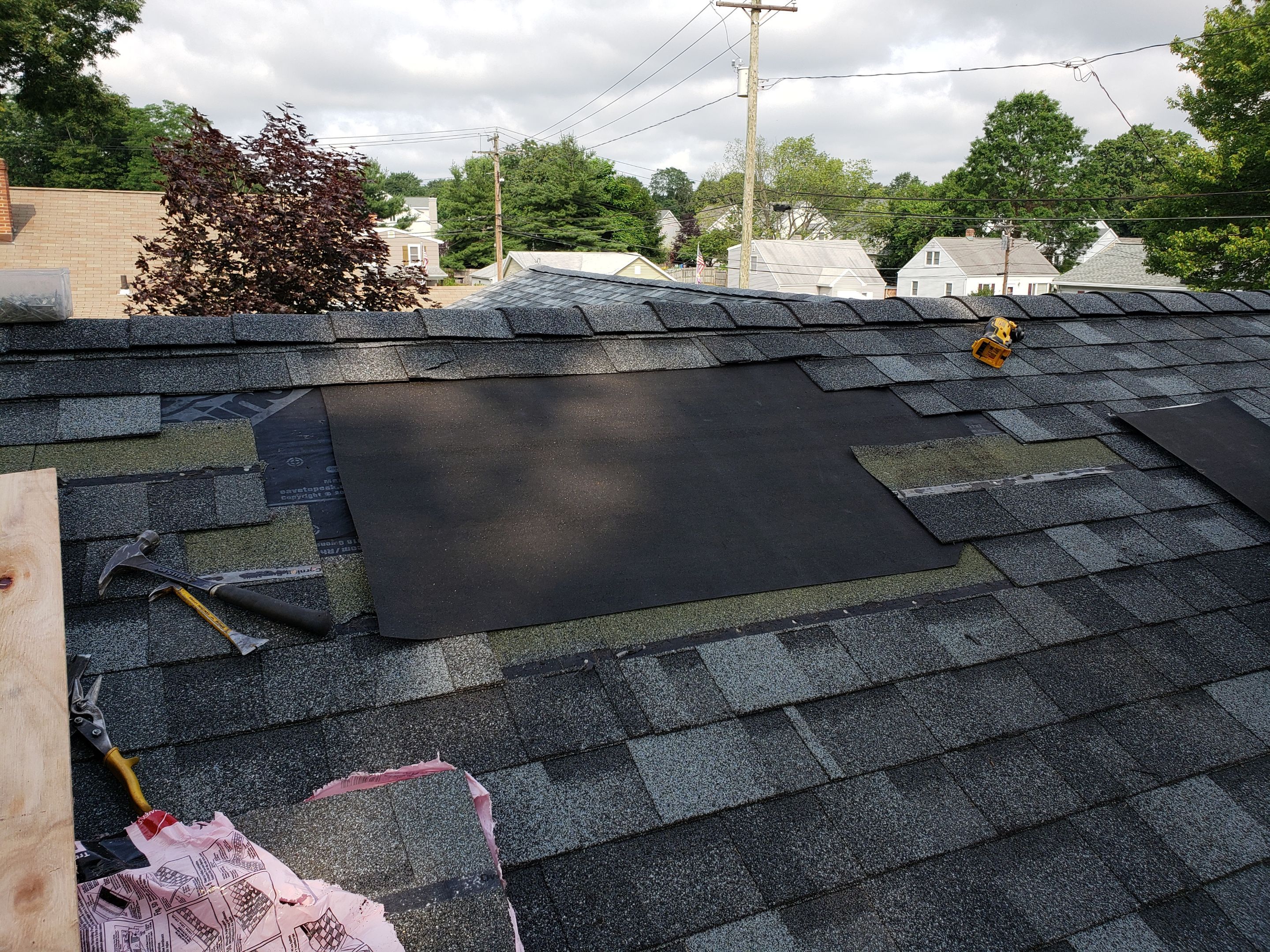 Residential Roofing Installation using Owens Corning Duration Slatestone Gray by A Plus Exterior