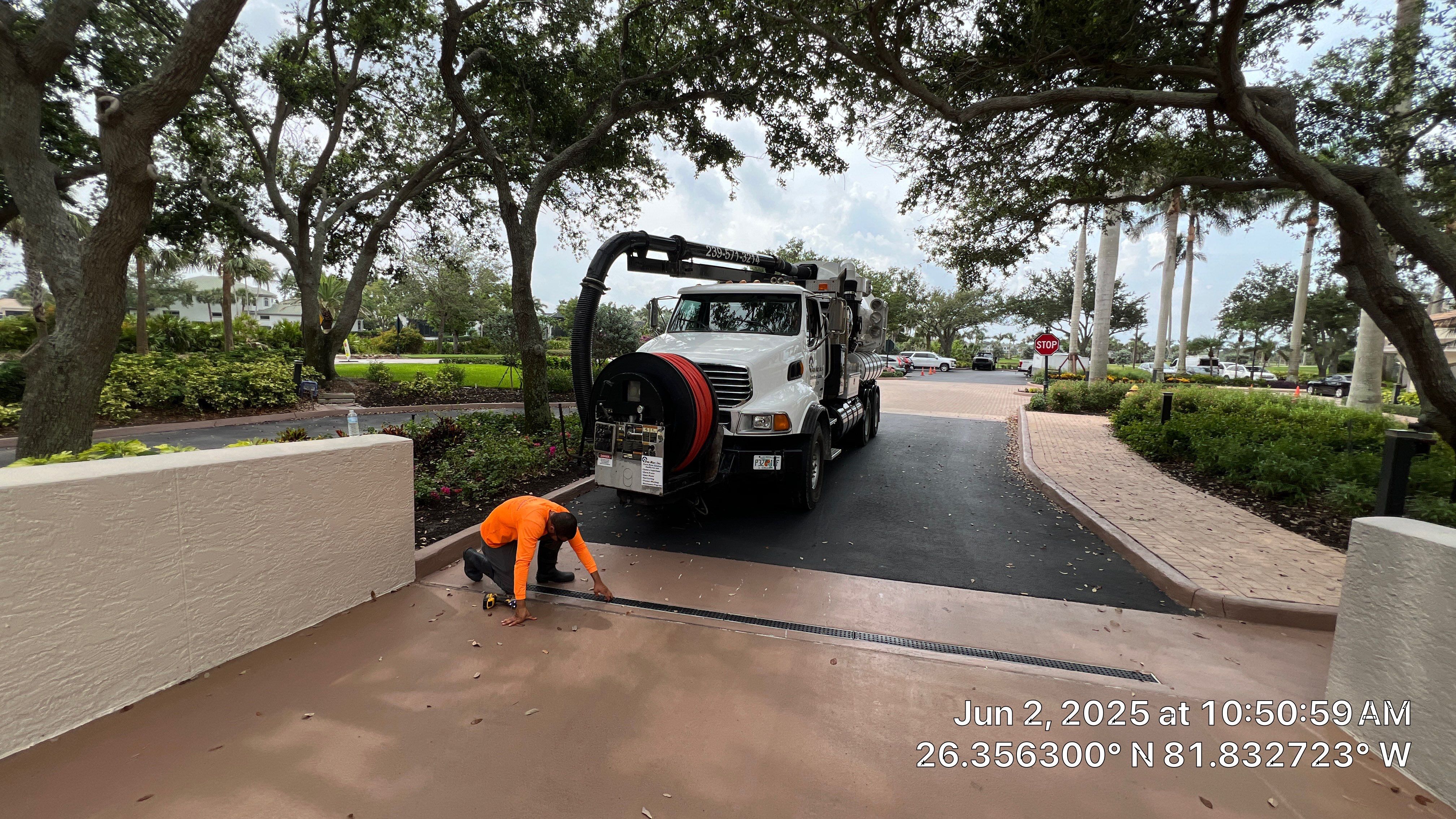 Bonita Bay Condo Stormwater System Cleaning by APS Power & Water