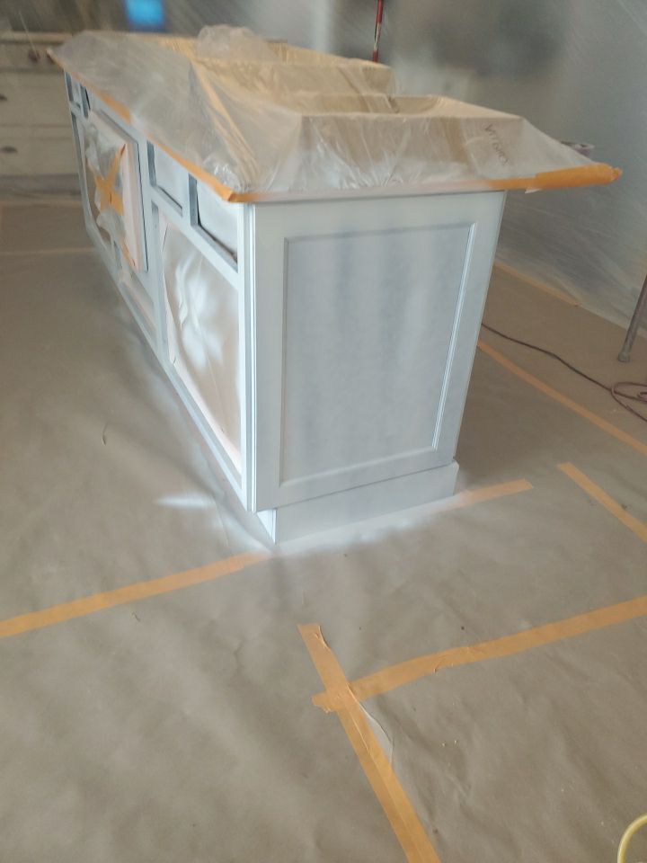 Kitchen Cabinets Refinished in Kendall Charcoal HC-166  by Spectrum Painting, LLC