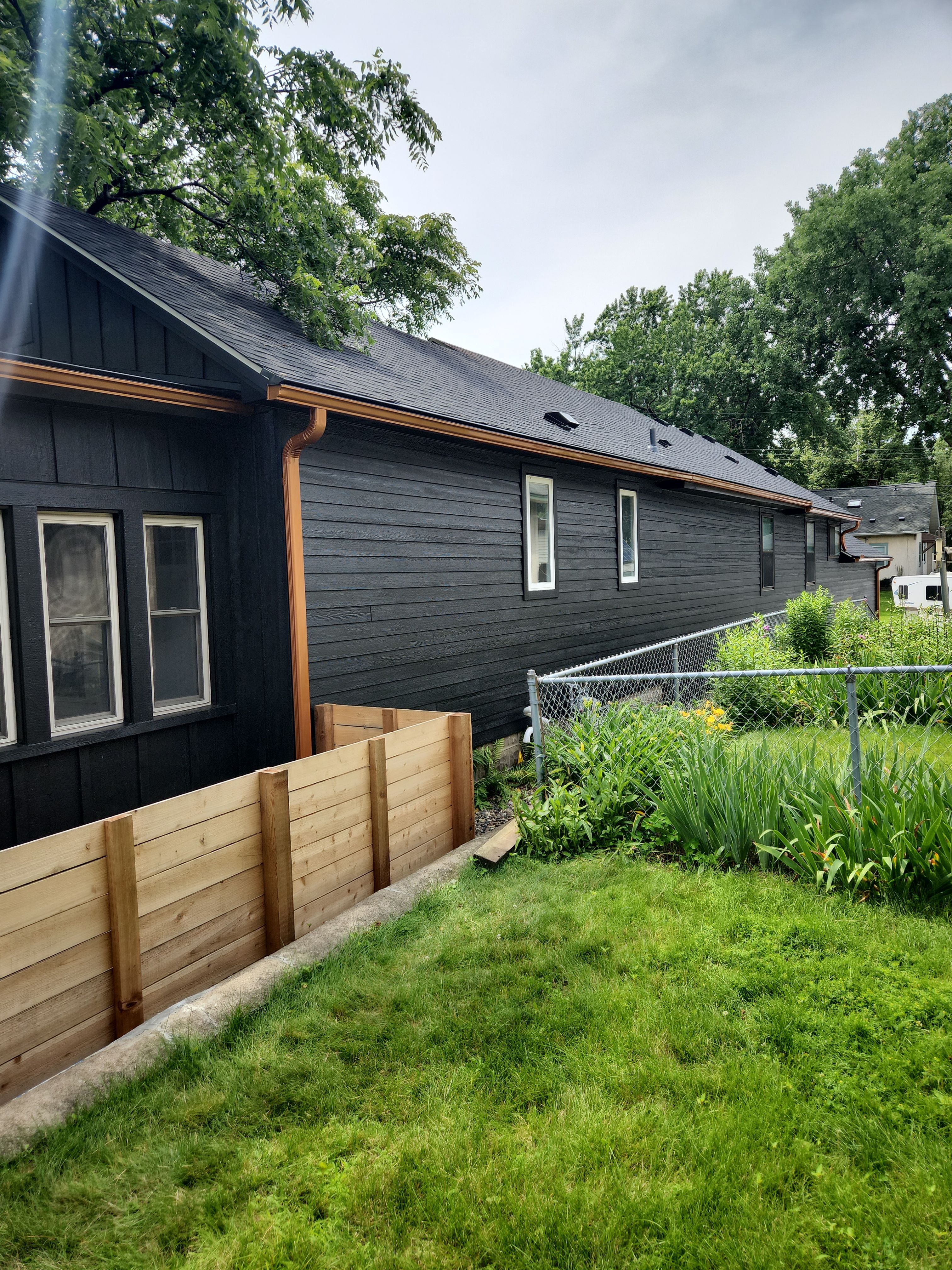 5" Copper-Look Seamless Gutters with Gutter Covers – Minneapolis, MN by Next Level Seamless Gutters / Exteriors Inc.