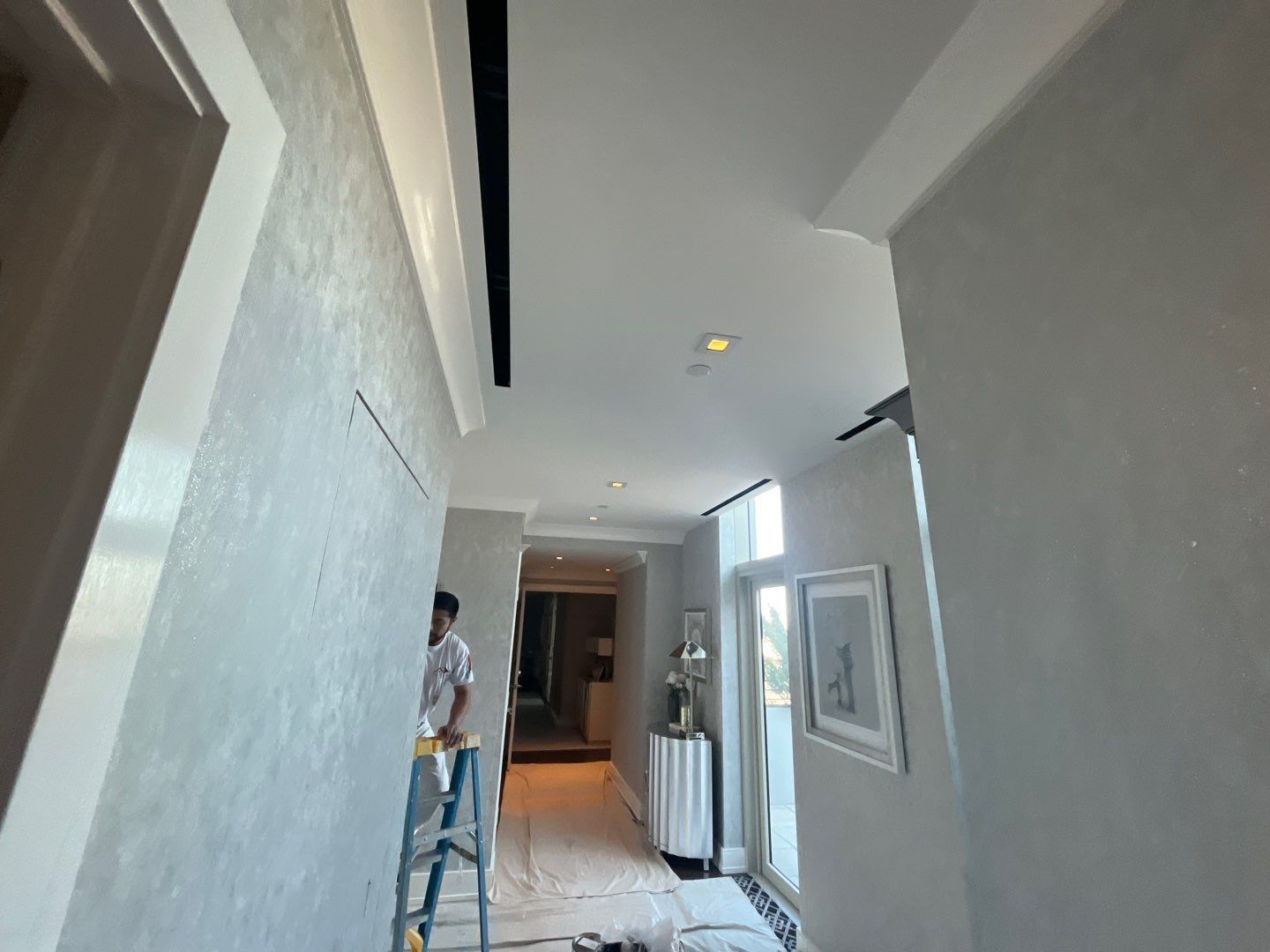 Luxury Apartment Ceiling Repair & Repaint - Philadelphia by Fresh Coat Works LLC