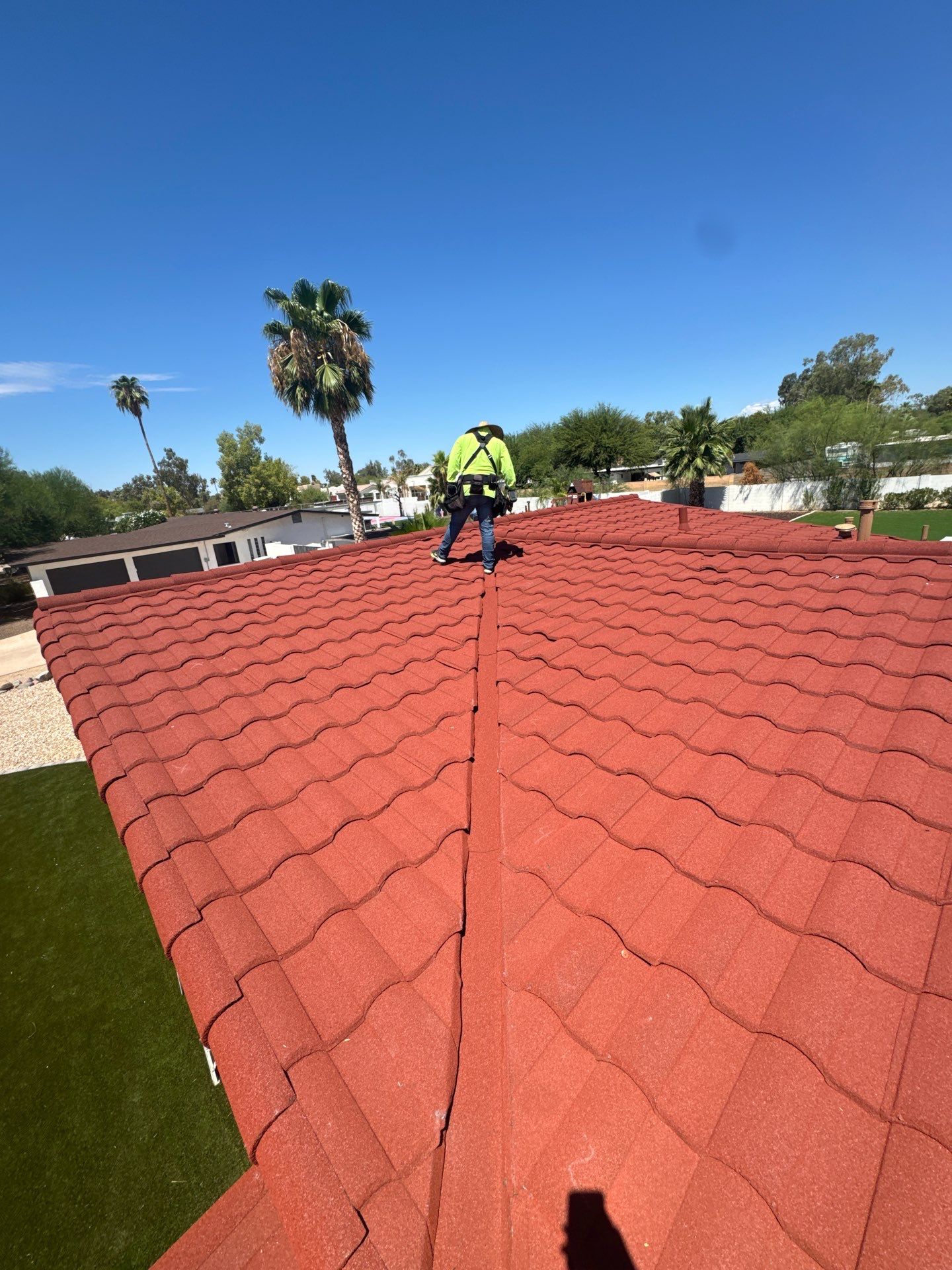 Terracotta Stone Coated Steel by Reimagine Roofing