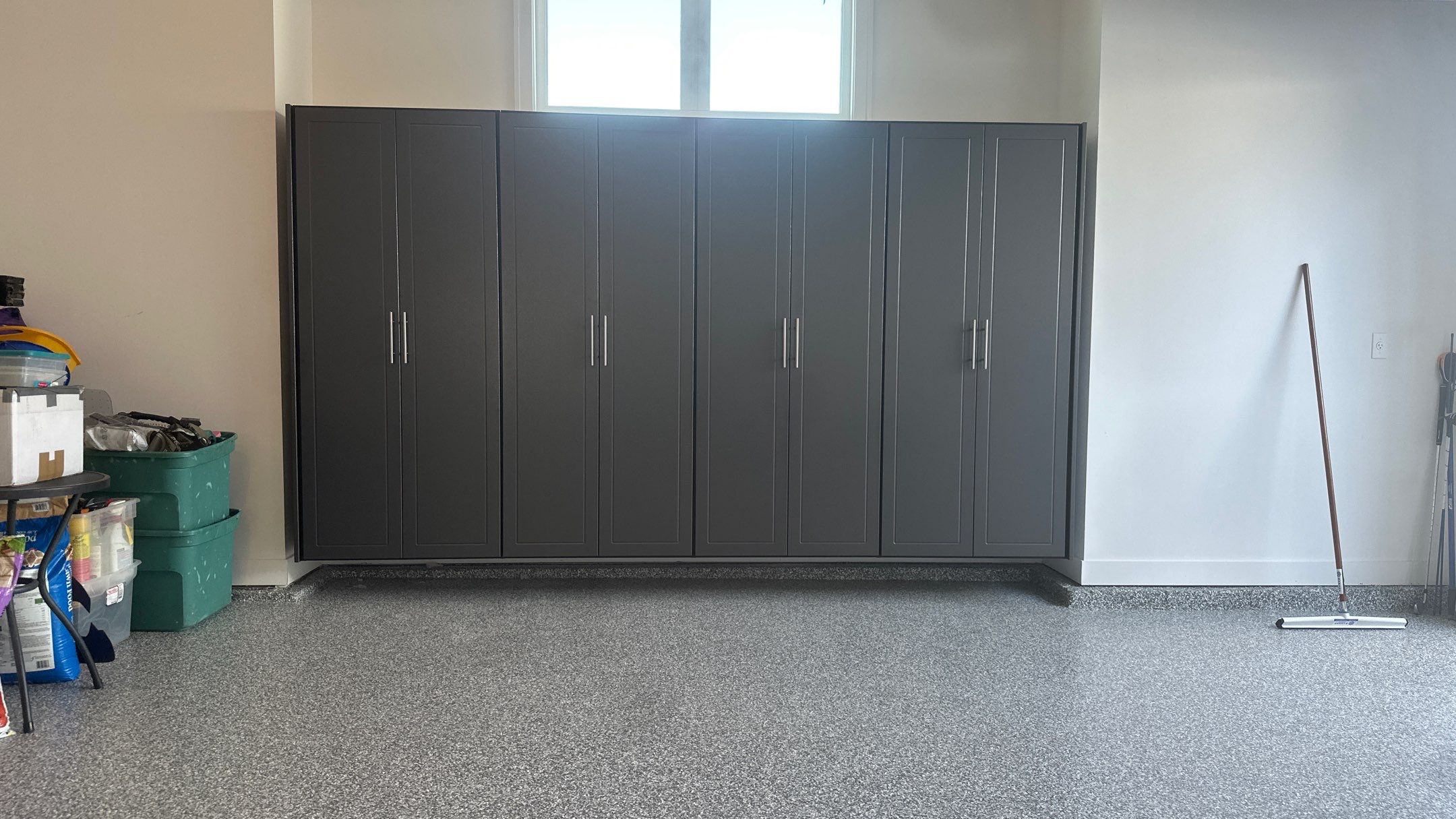 John B upgraded his garage with cabinets and Banner Garage Floor by Banner Garage