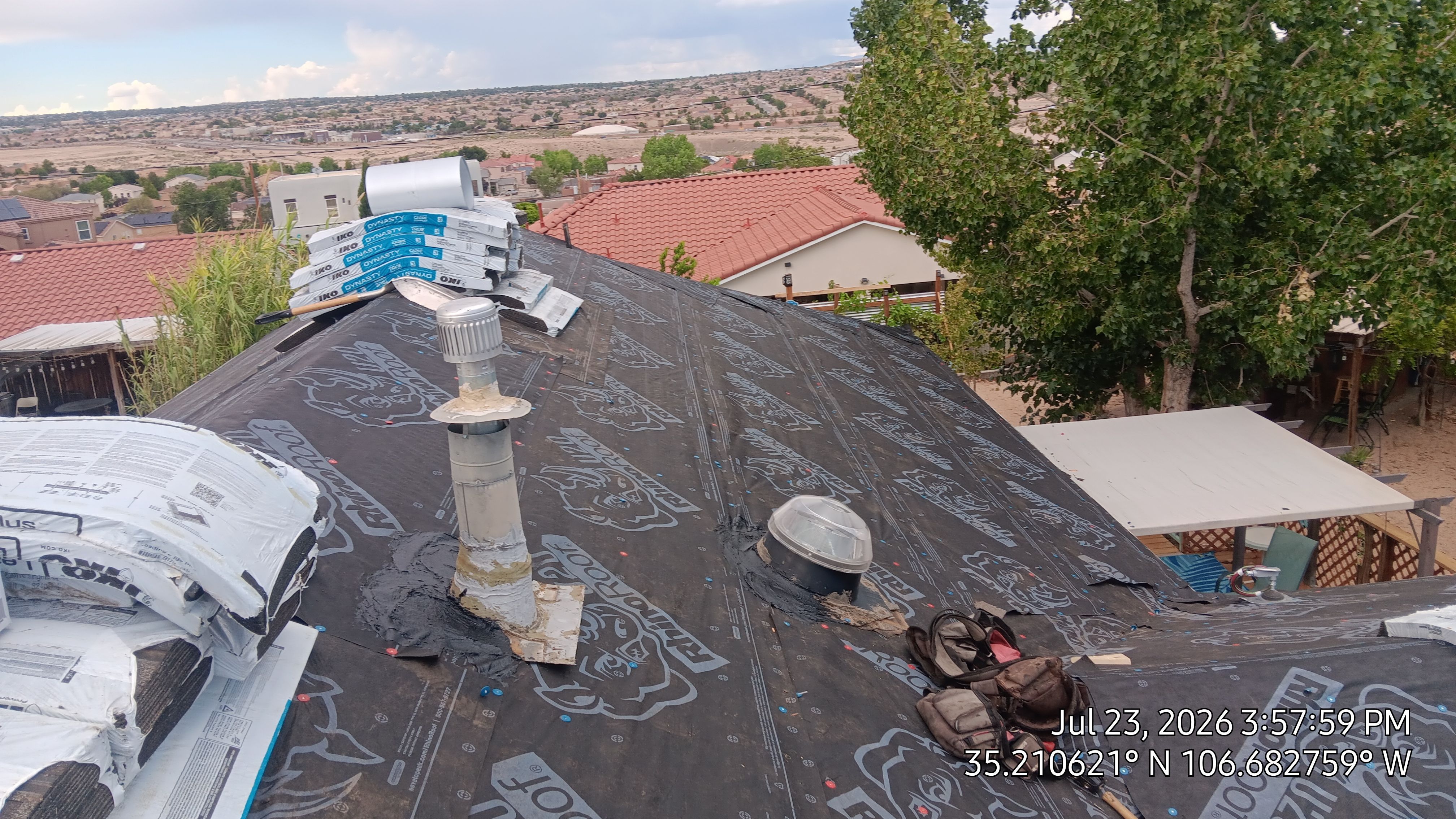 Full Shingle Roof Replacement in Northwest Albuquerque by Doyle Roof Masters Inc