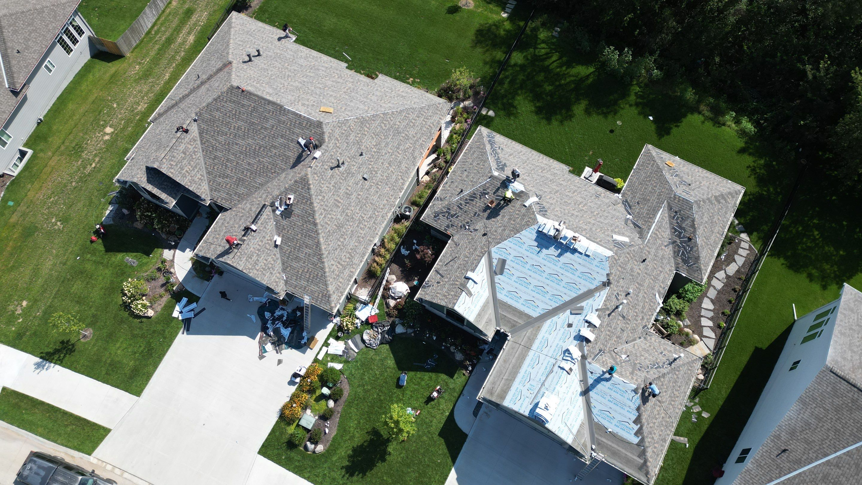 Residential Roofing Installation using IKO Nordic Cornerstone Impact Resistant Class 4 by Lightning Exteriors