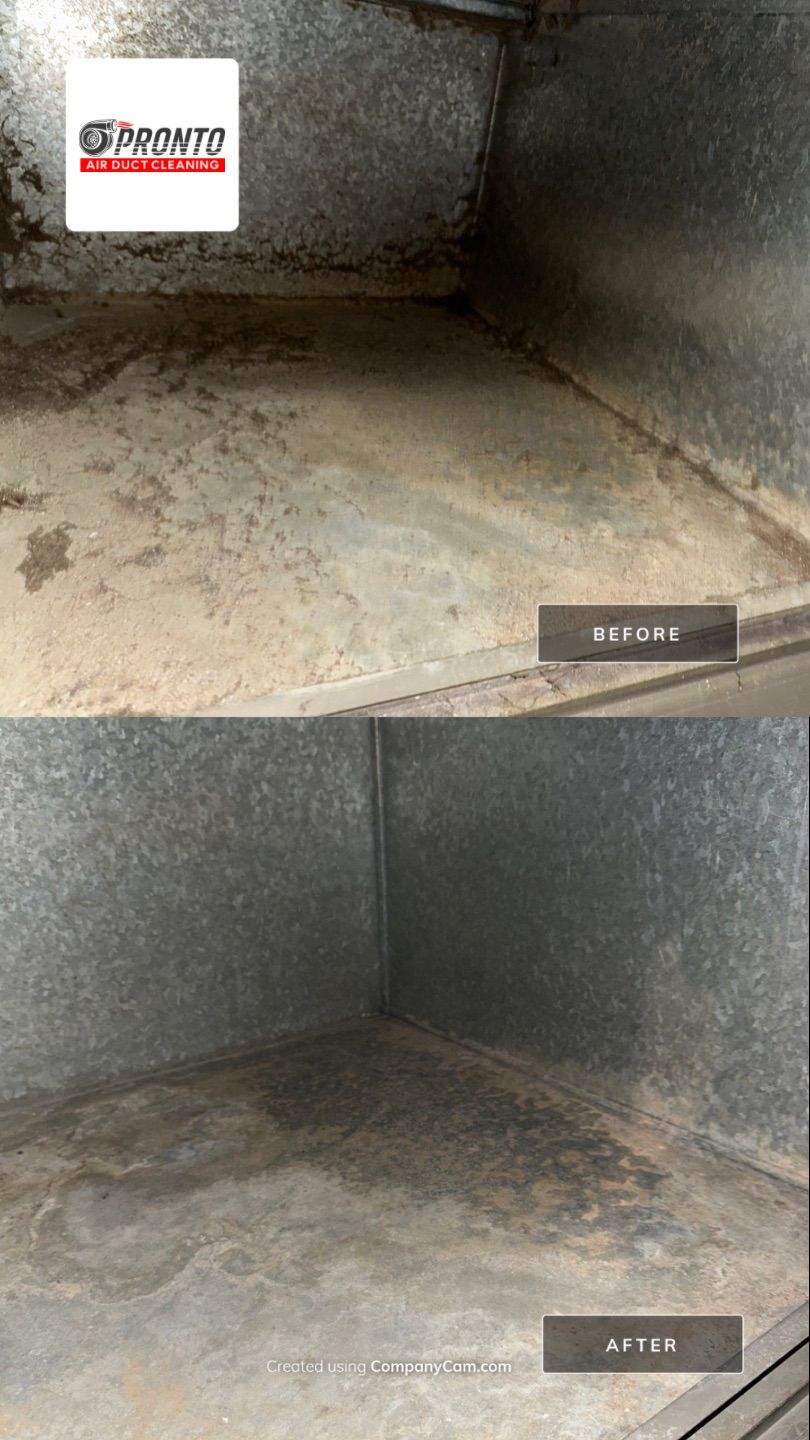 Air duct cleaning using Hypervac by Pronto Air Duct Cleaning