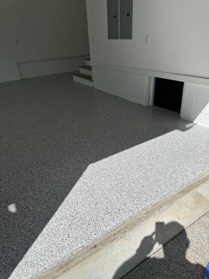 Garage Floor Coating using Coyote