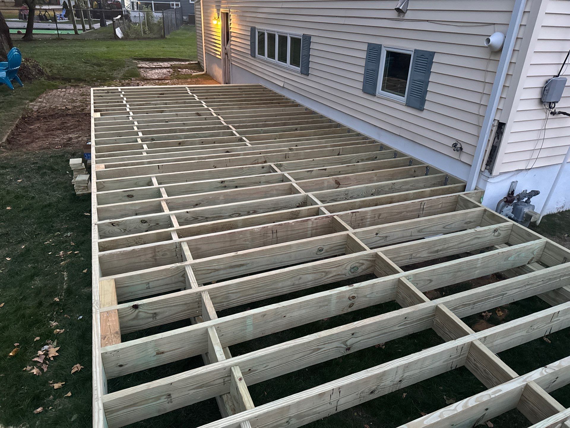 New Deck with Sliding Patio Door by deck guardian