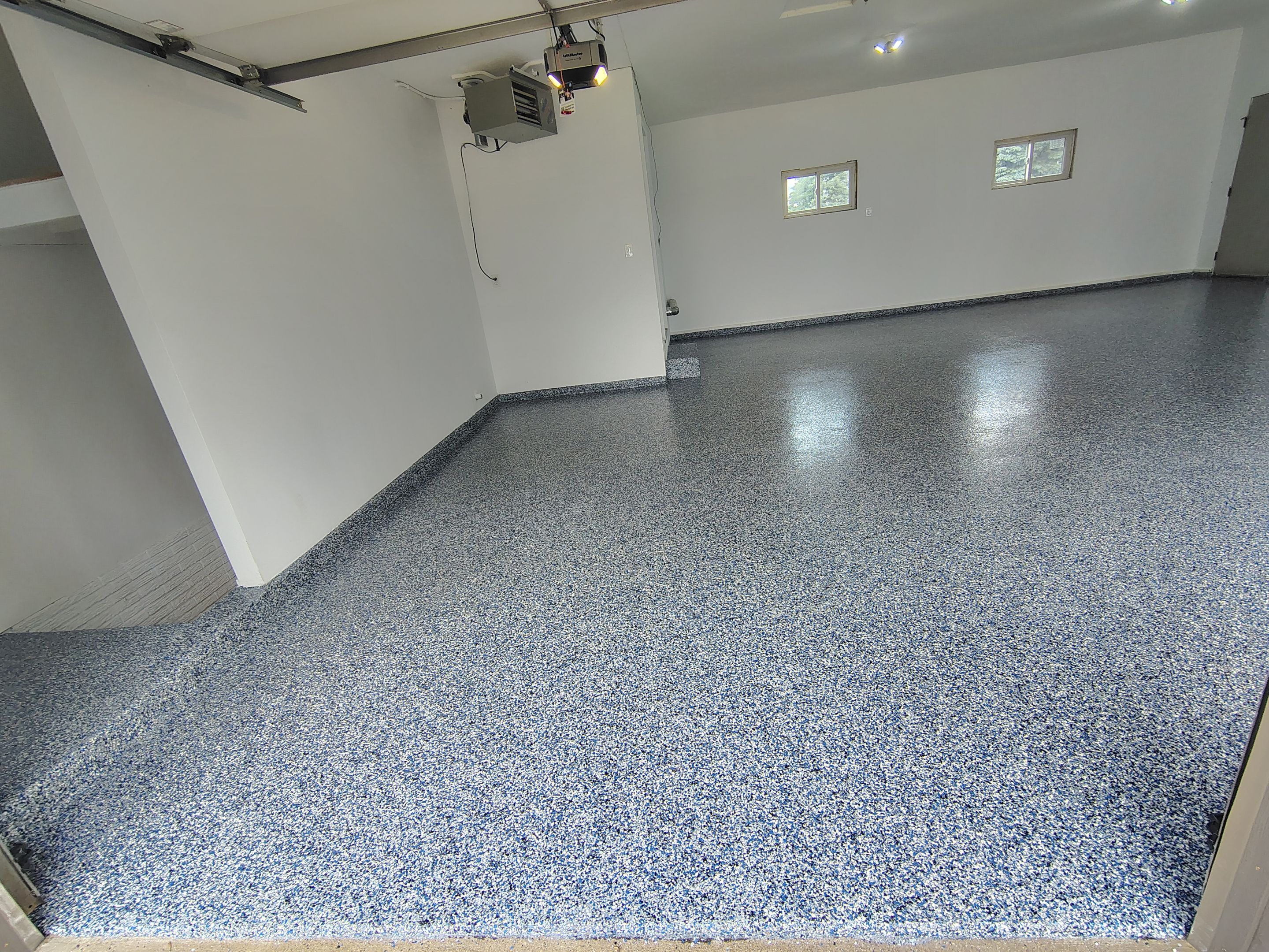 Hartford Garage Concrete Coating With Orbit Flake Finish by Select Painting, Coatings & Garage Cabinets