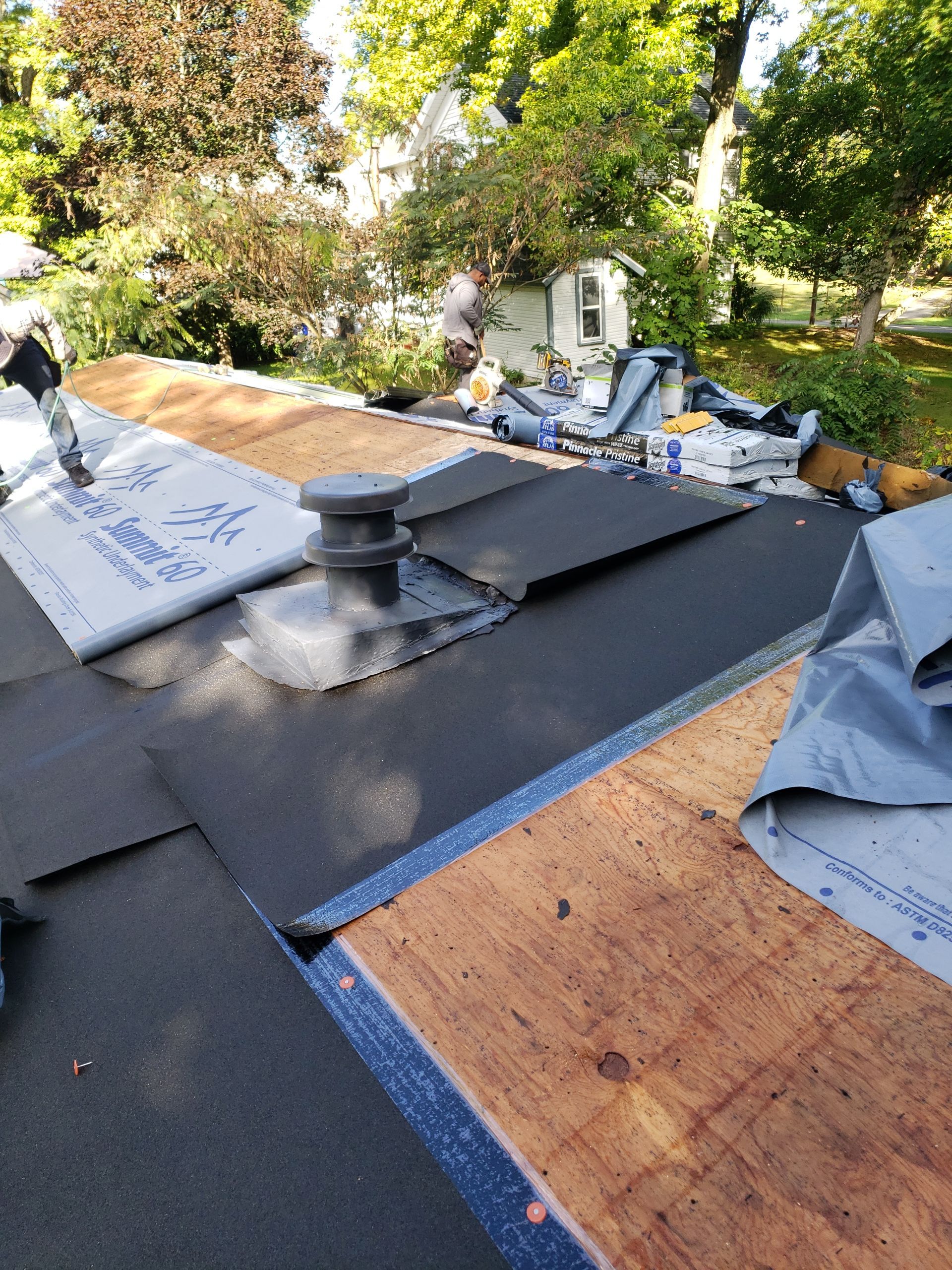 ATLAS PINNACLE COLOR: COASTAL GRANITE DRIP EDGE: BLACK by Eagle Eye Roofing