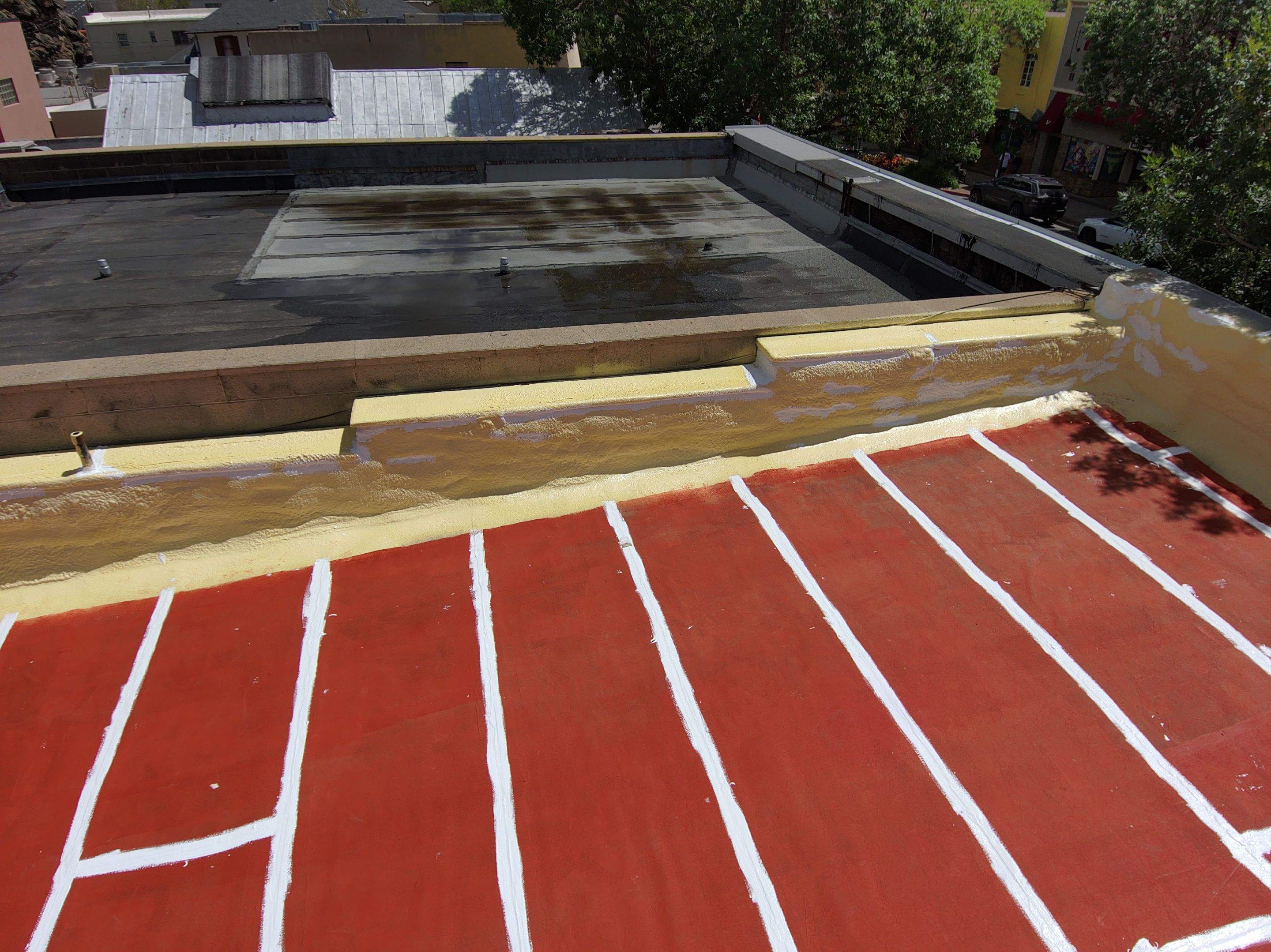 Estes Park "The Taffy Shop" Before & After Gaco Coating by Blue Peaks Roofing LLC
