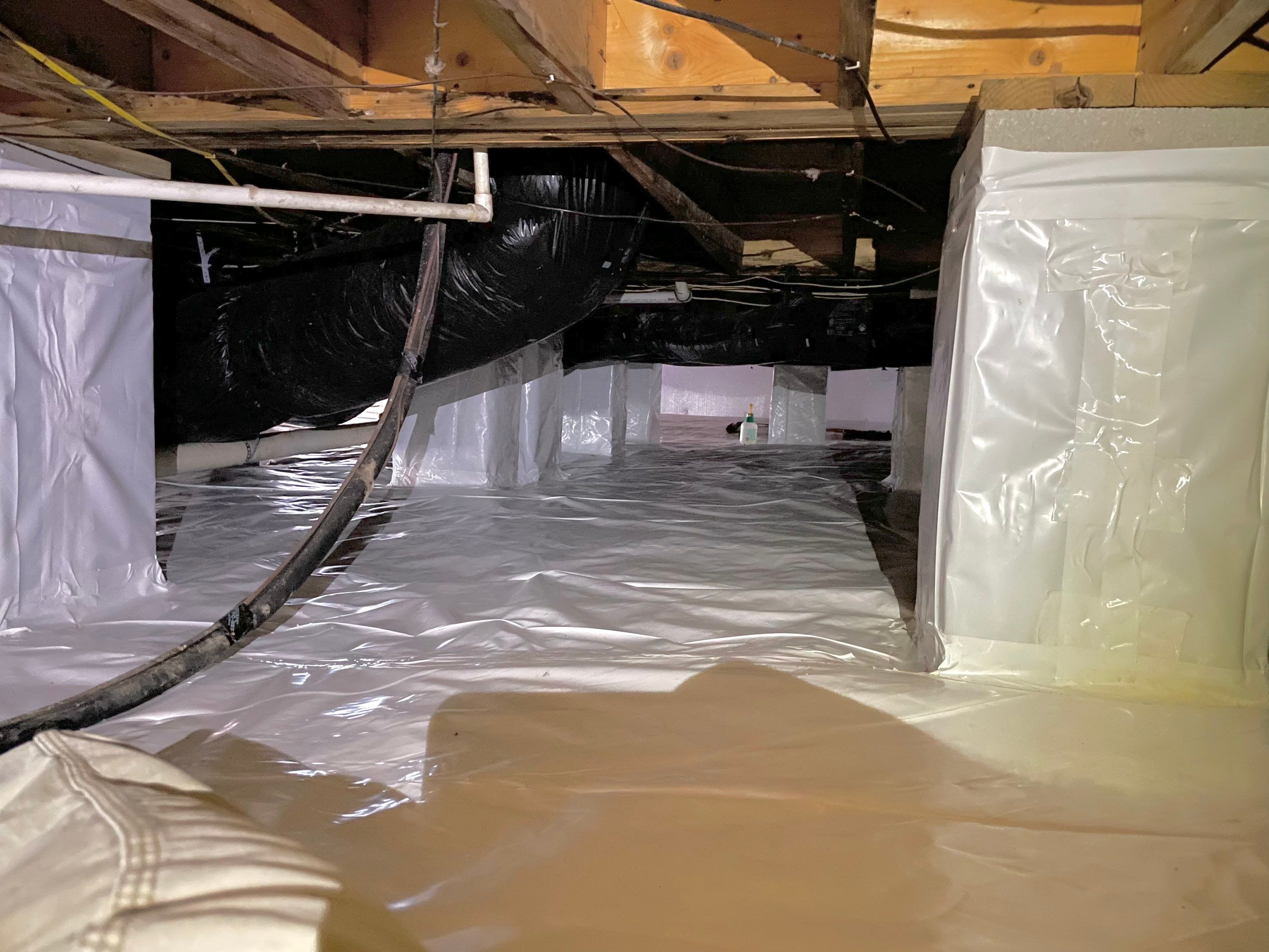 Premium Encapsulation with Bora-Foam using Bora-Foam Insulation by Impact Crawlspace