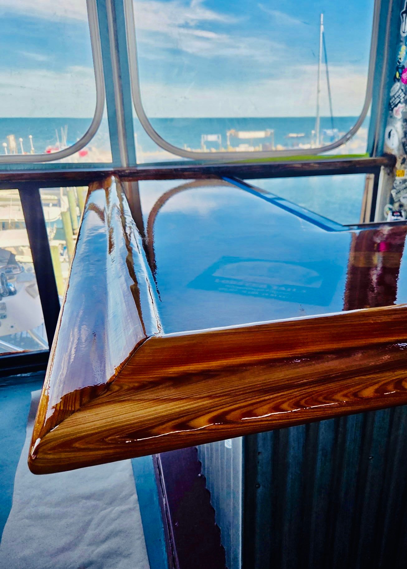 LOCAL FAMOUS FL KEYS BAR REFINISH by Tropical Epoxy Coatings & Creations LLC 