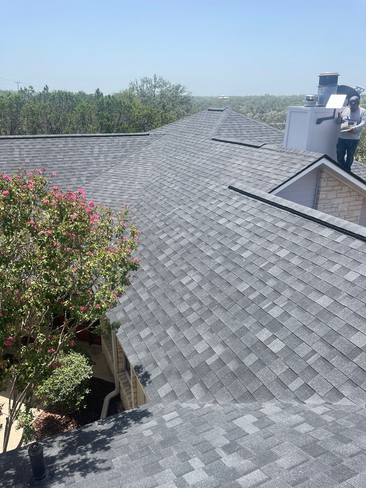 Residential Roofing Installation using IKO Nordic Granite Black by DeZign Roofing & Exteriors