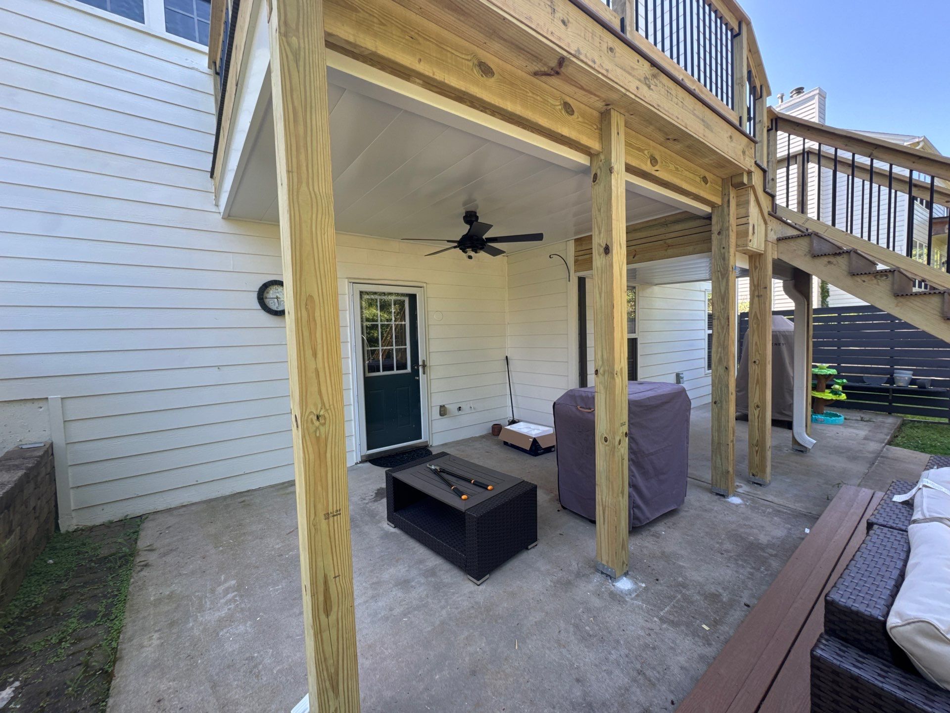 Multi-Level Composite Deck and Porch Renovation in Kennesaw by Swift Home Renovations