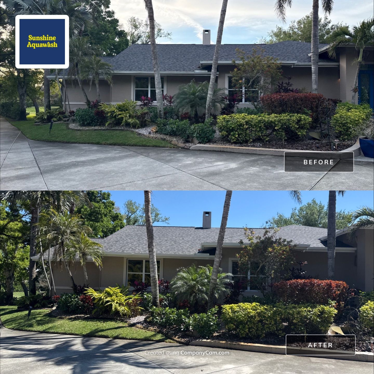Large House Wash & Pool Cage Cleaning with Heavy Mud Dauber Nest Removal – Bradenton, FL 34209 by Sunshine AquaWash