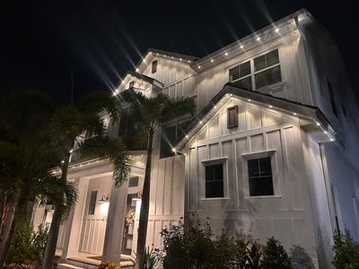 Permanent LED Soffit Lighting and Landscape Illumination in Apollo Beach