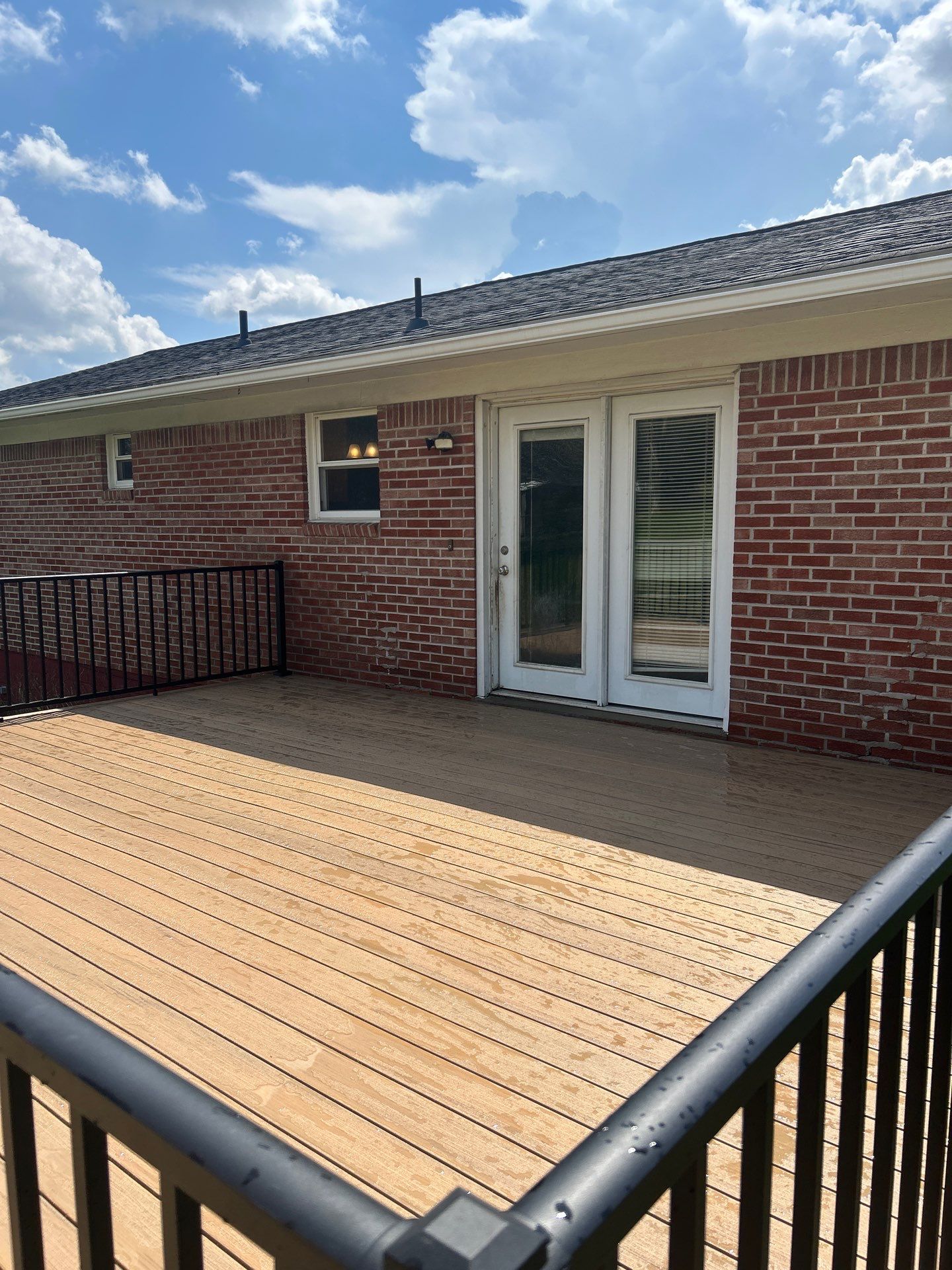 Composite Deck Replacement and Metal Railing Installation in Beckley by Walnut Hollow Decks & Outdoor Living