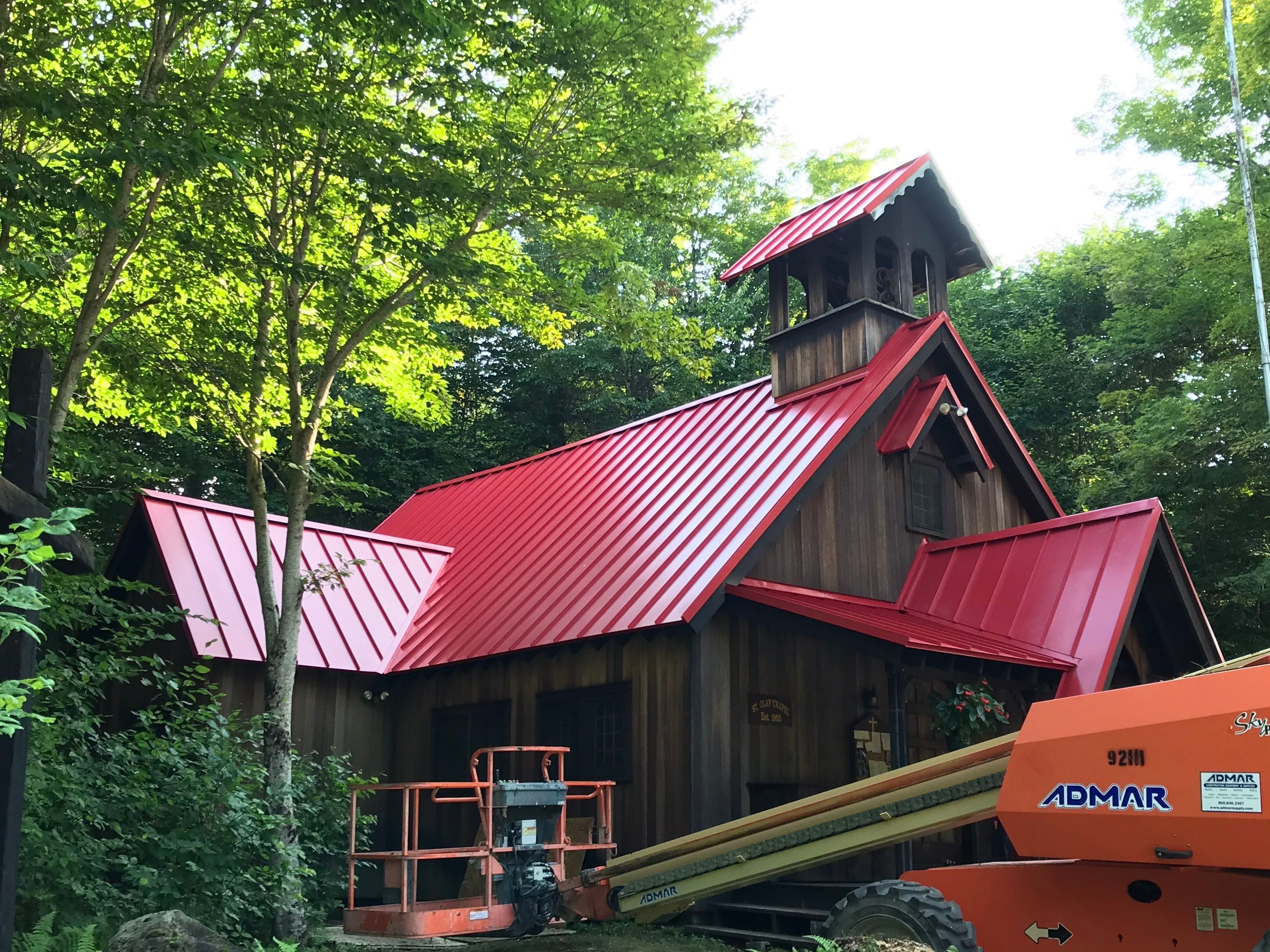Residential Roofing Installation using Standing Seam  by Goldspire