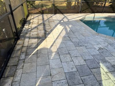 Paver Pool Deck & Screen Enclosure Cleaning | River Wilderness, Parrish FL