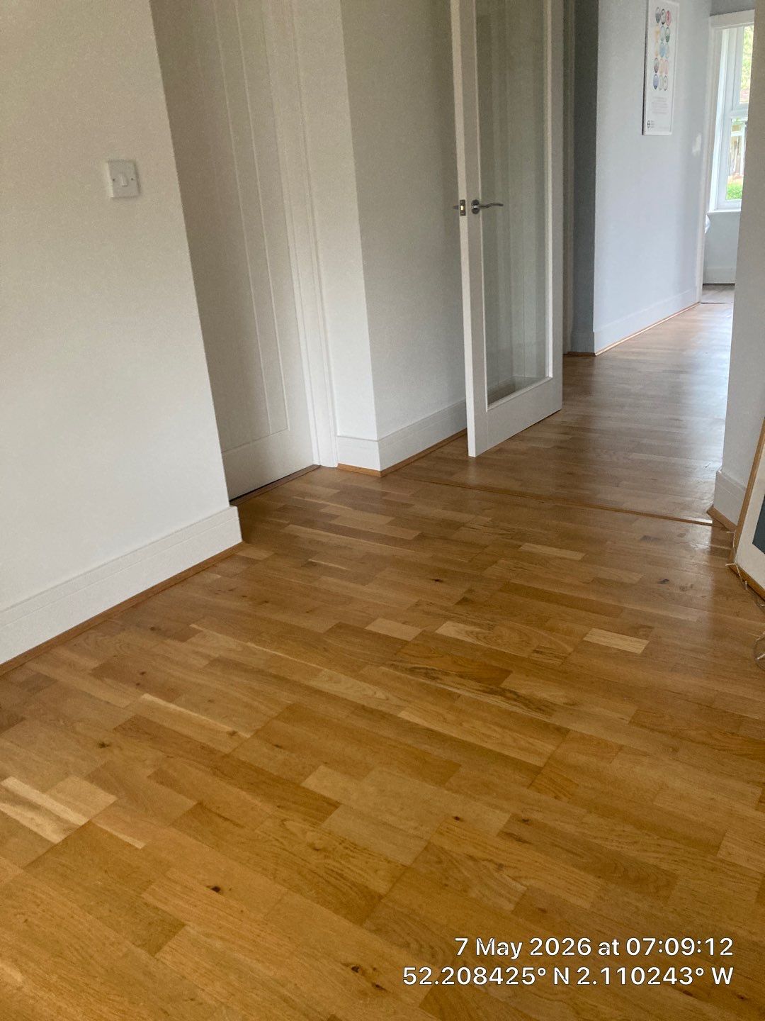 Interior Renovation and Hardwood Floor Installation in Crowle by CompanyCam Sales Demo