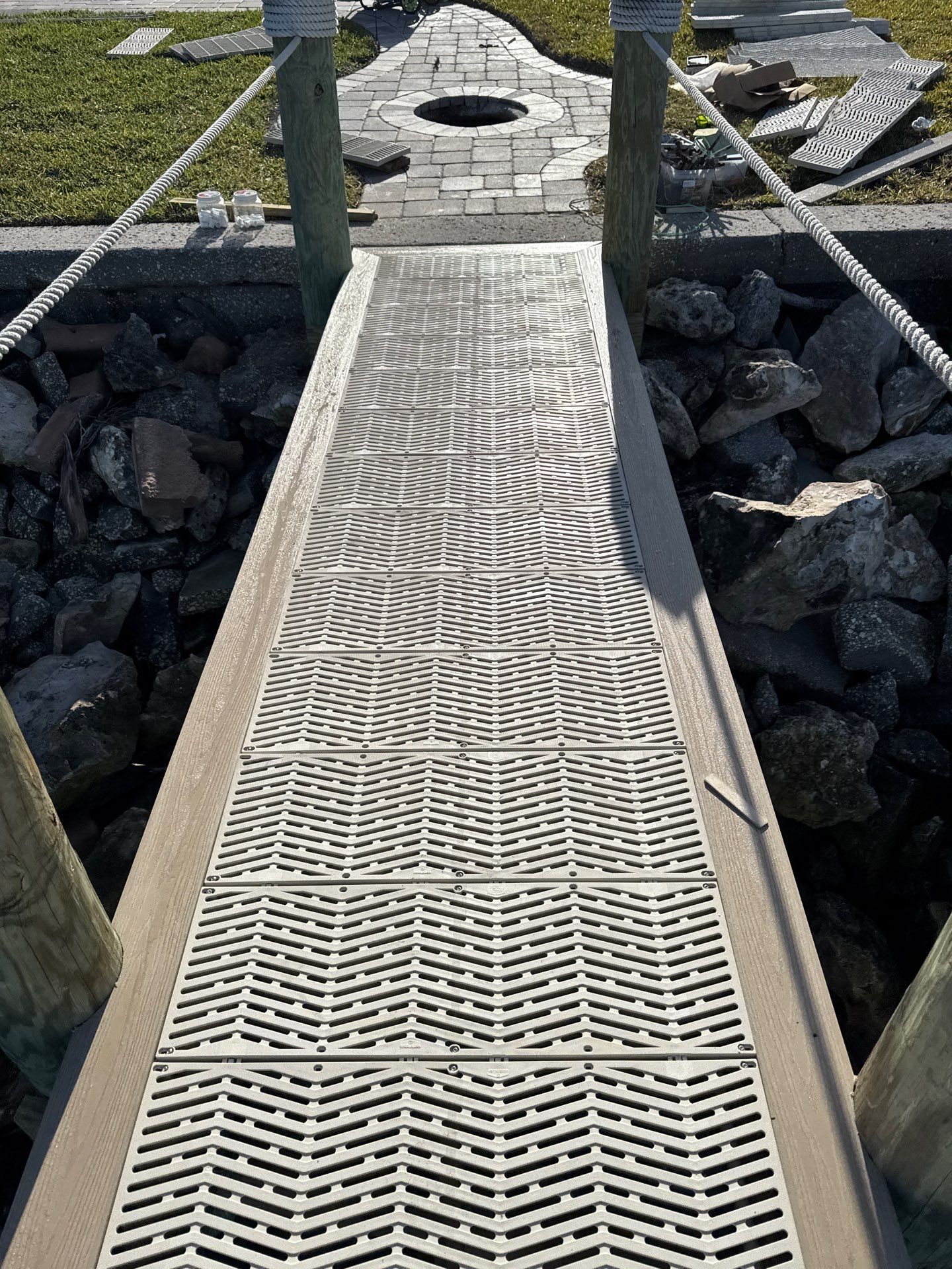 Dock Repair using Sure Step Decking  by Elite Marine Dock & Seawall