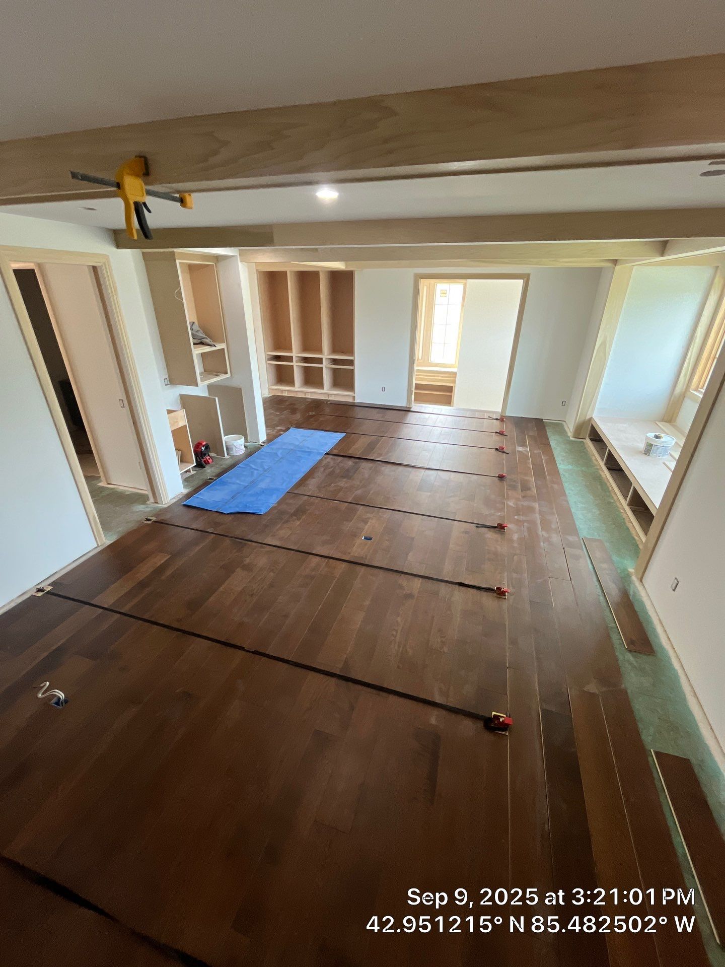 Stunning Ada Brownstone - Custom Staircase, Pattern Floor by RTBaldwin Hardwood Floors