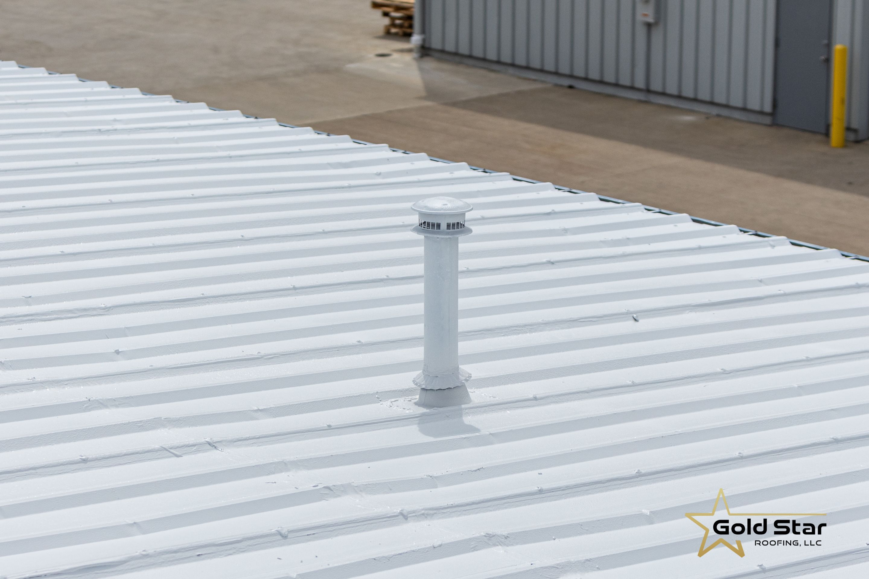 Berea Ohio Metal Roof Coating by Gold Star Roofing LLC 