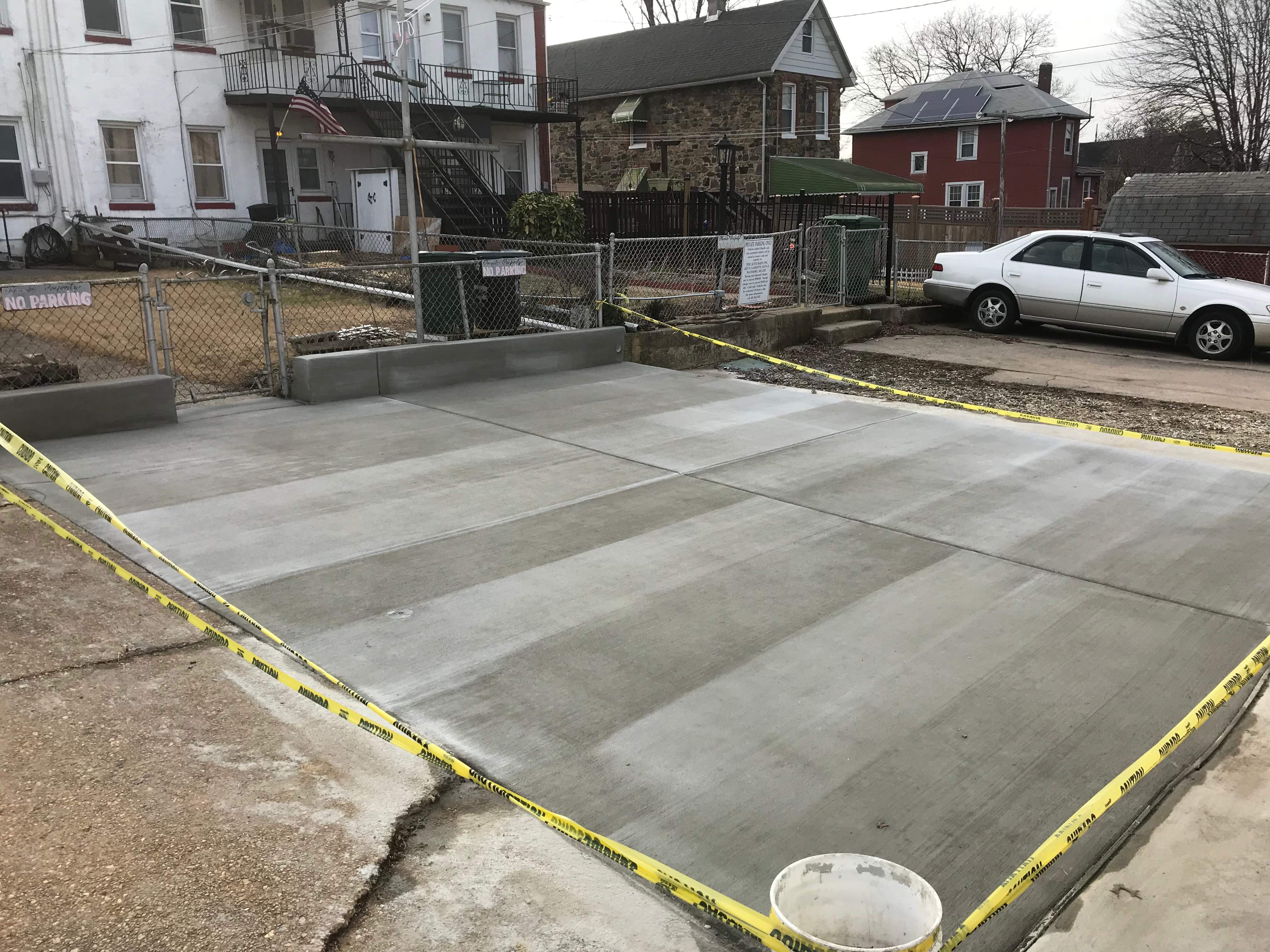 Driveway Repair  New Concrete Pad by Alpha Design Services